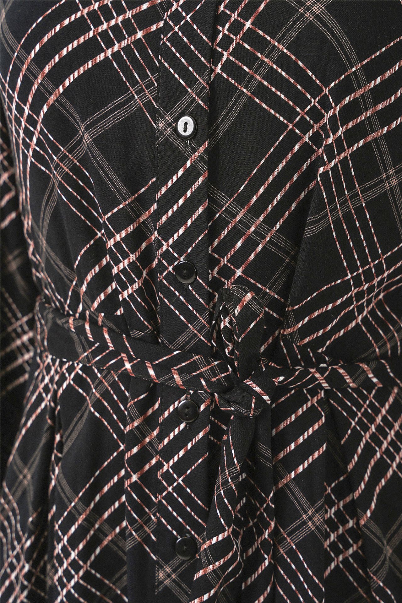BDART Plaid Midi Shirt Dress with Button Closure 5