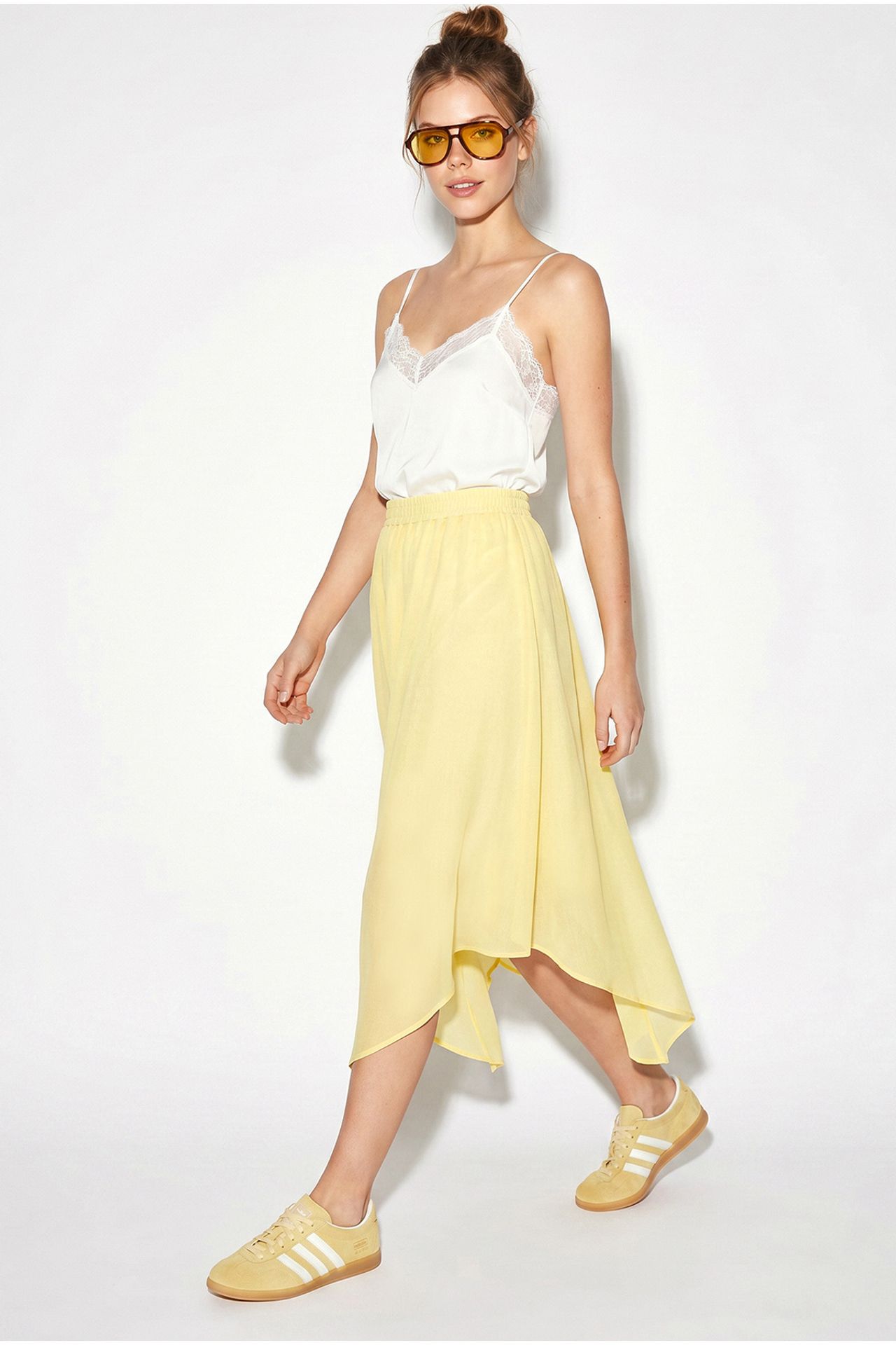 LUCCI High-Waist A-Line Midi Skirt 2