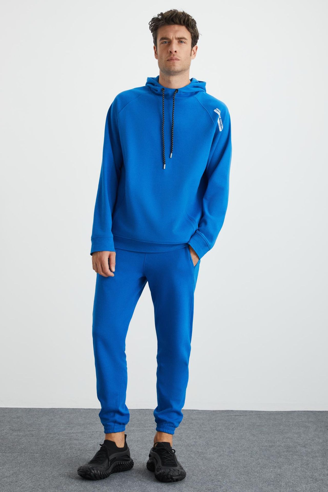 GRIMELANGE Cepli Düz Kapüşonlu Sweatshirt 3