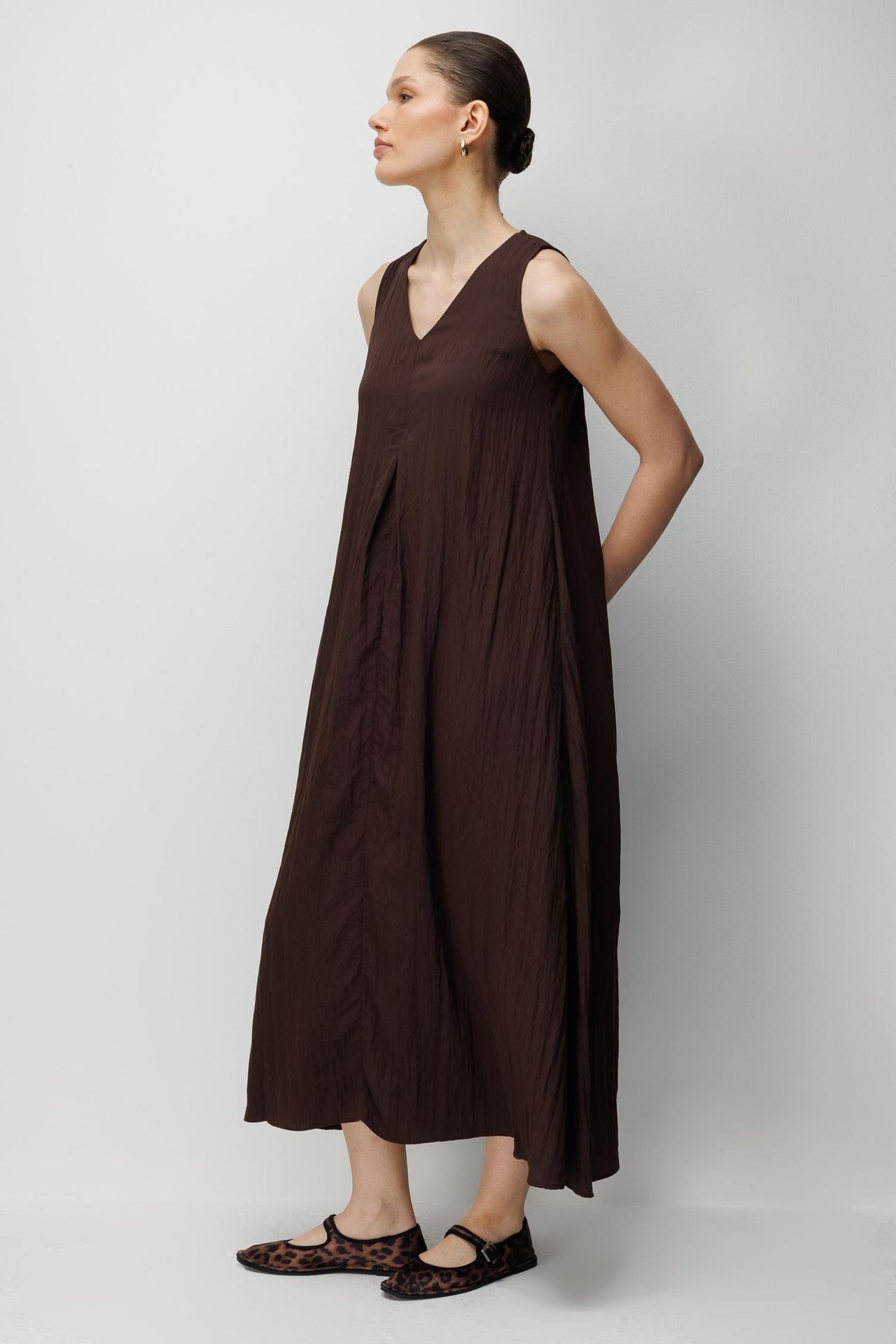 Mixray V-Neck Maxi Dress 2