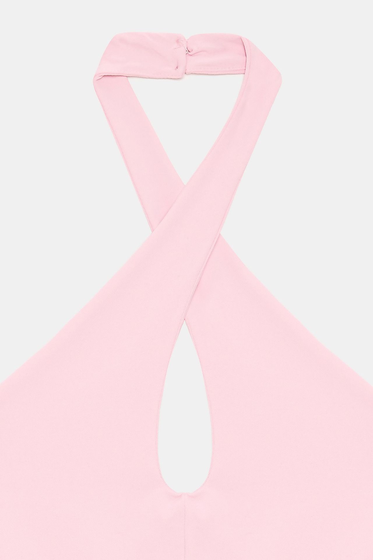 DILVIN Women’s Halter Crop Top With Cut-out Detail 8