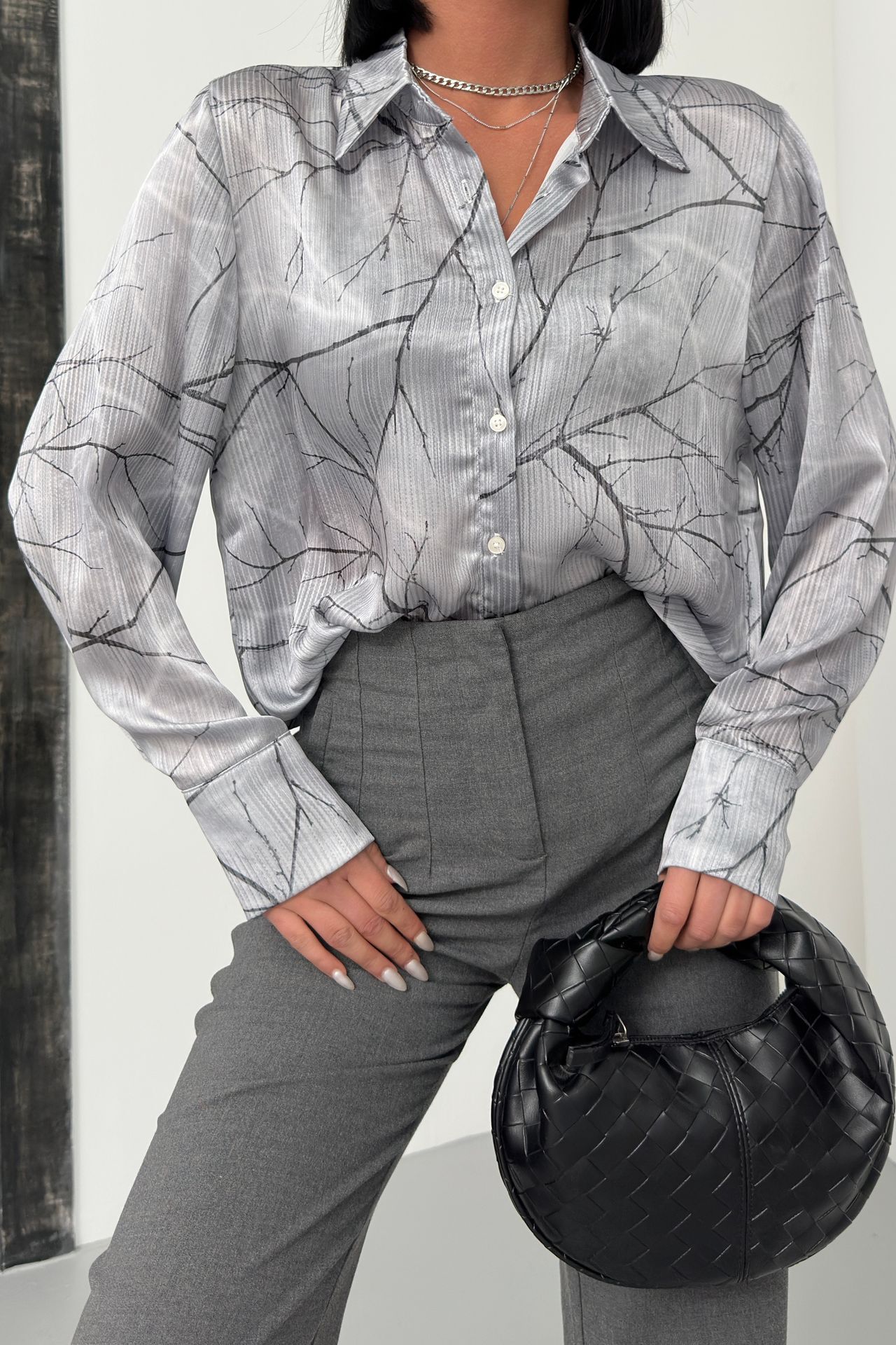 MY FASHION Abstract Printed Long Sleeve Shirt 6