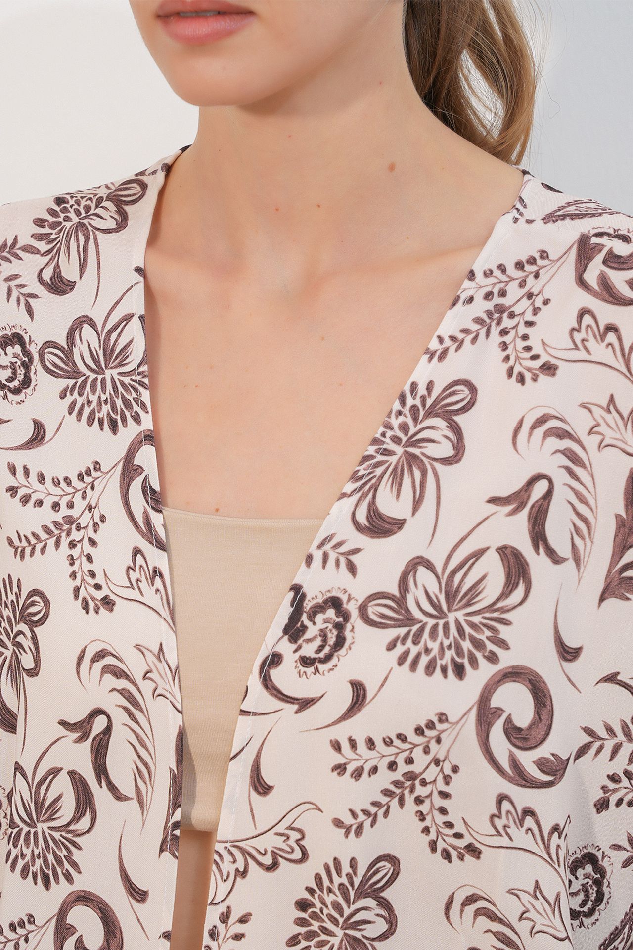 BDART Long Printed Viscose Kimono