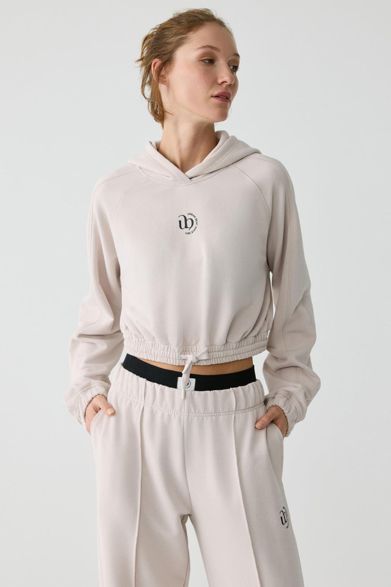 GRIMELANGE Kısa Kapüşonlu Rahat Sweatshirt 3