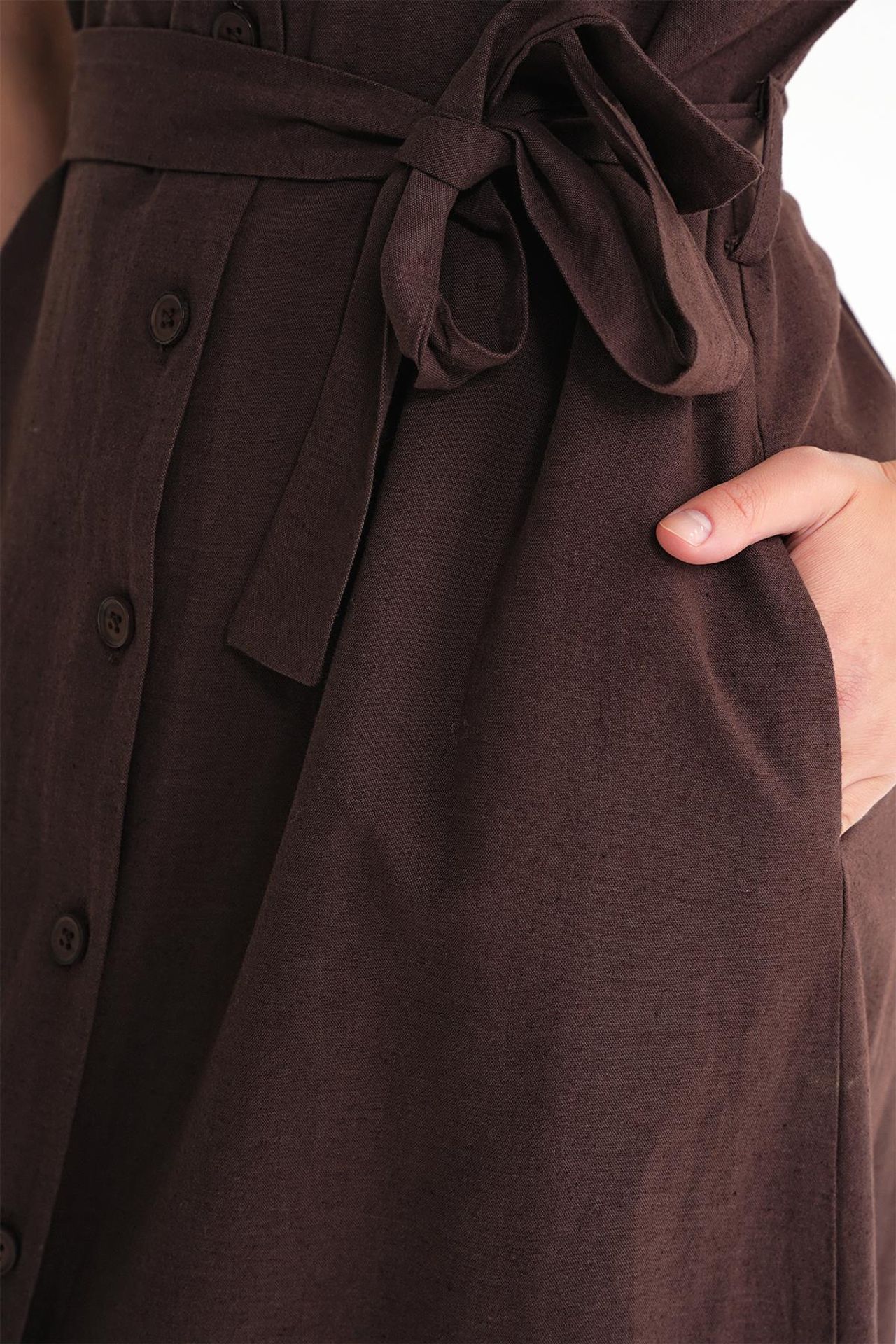 Mixray Belted Shirt Dress 5