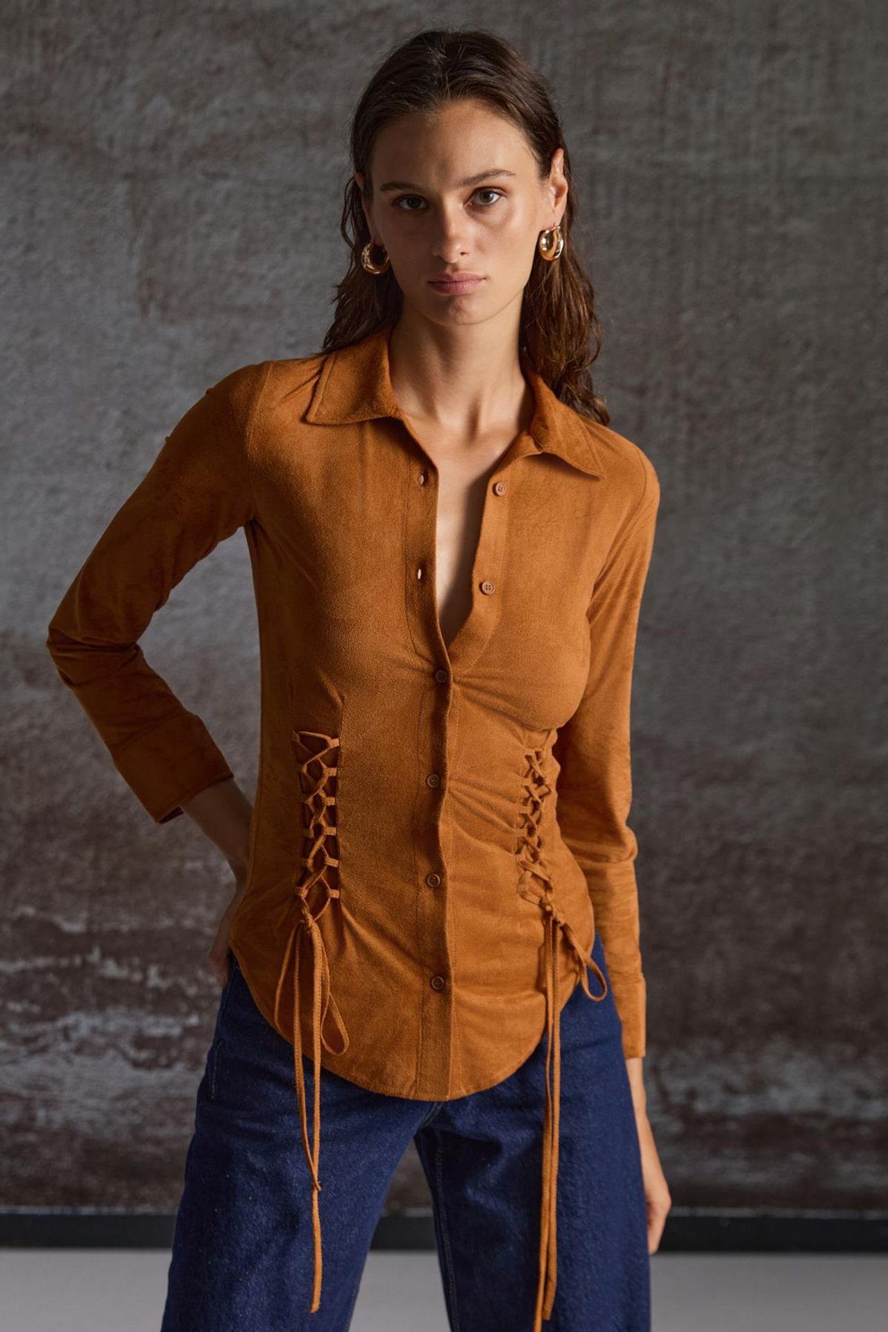 GRIMELANGE Slim Fit Shirt Collar Shirt 5