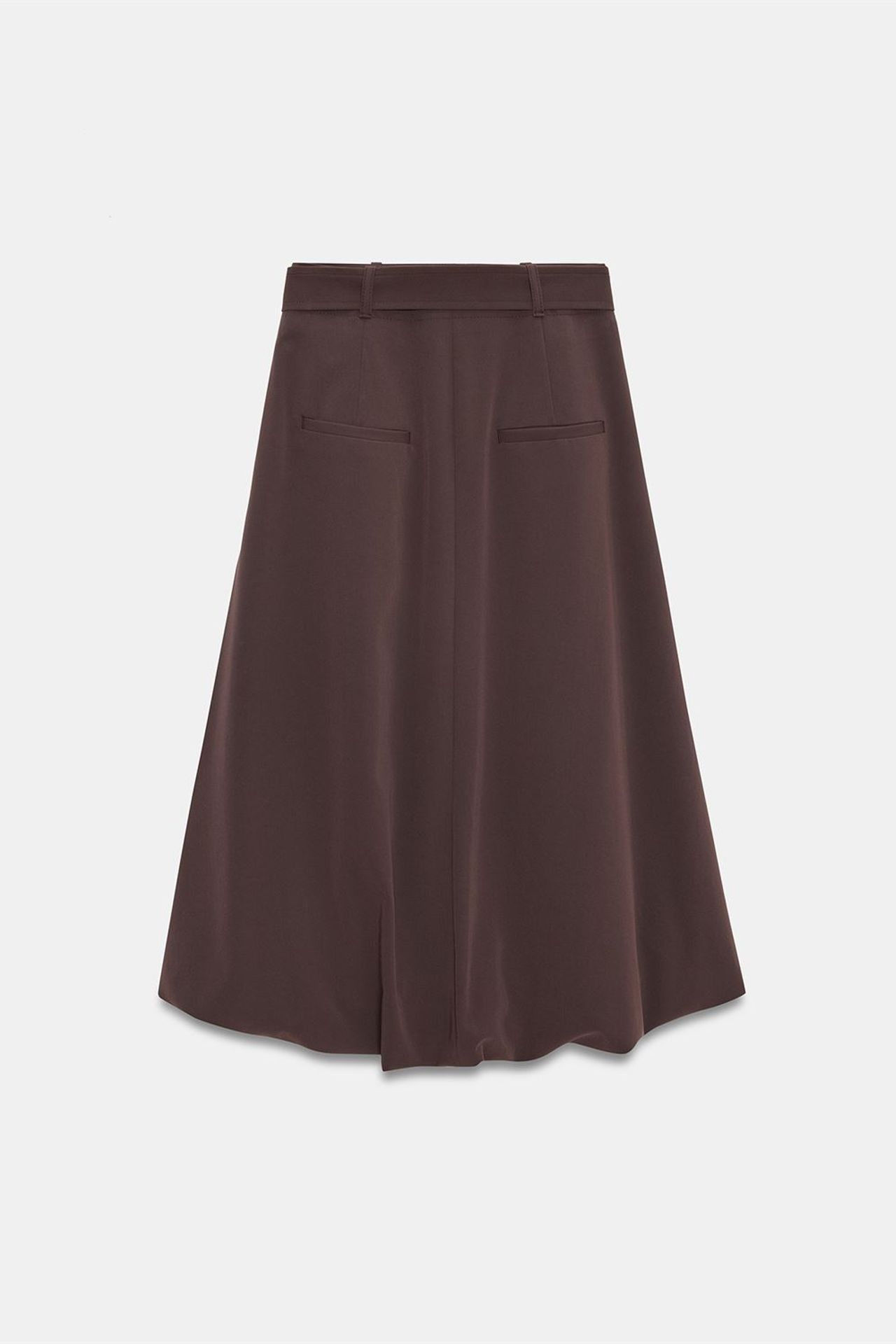DILVIN High-waist Belted Midi Balloon Skirt 6