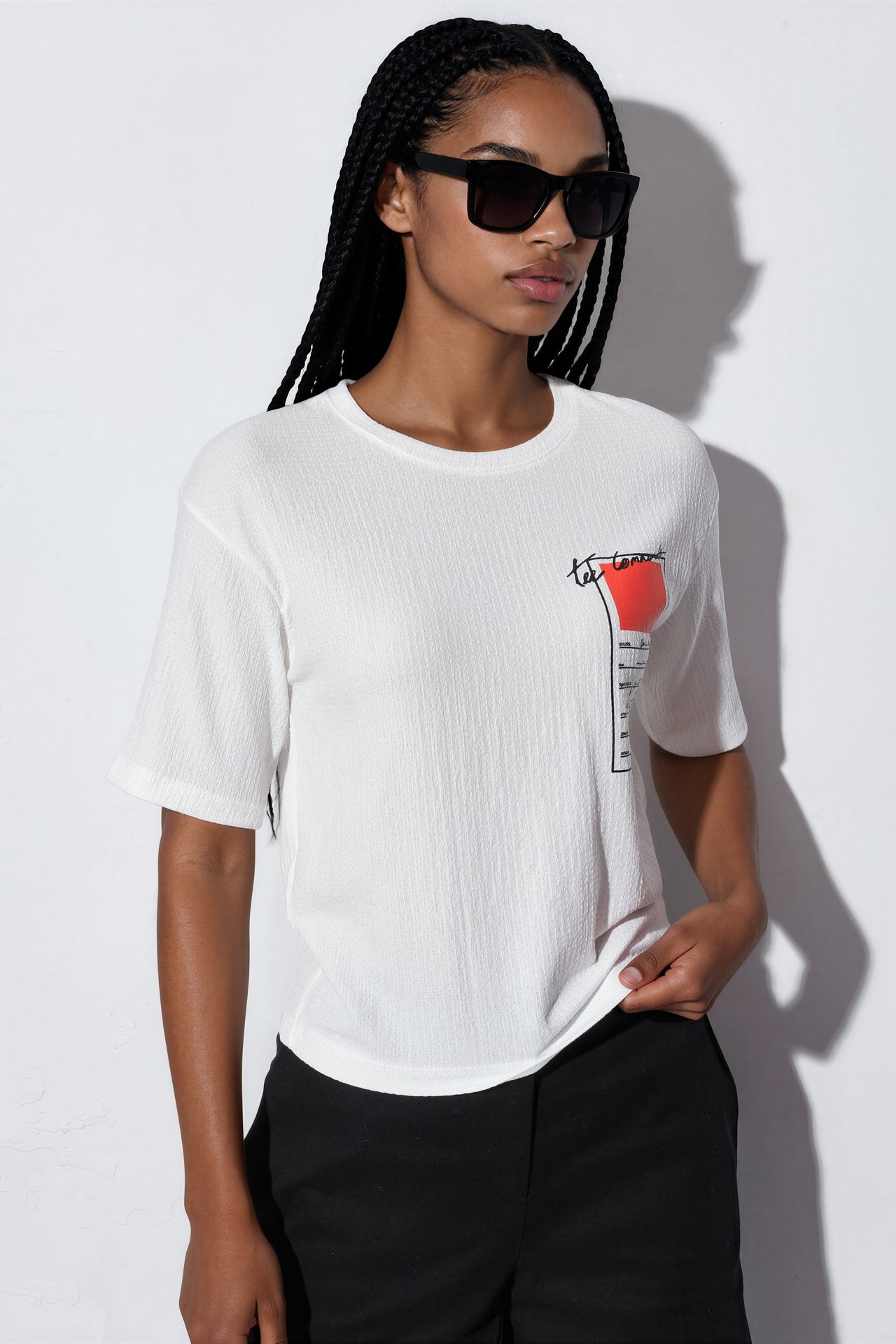 BDART Printed Crew Neck Short Sleeve T-Shirt 1