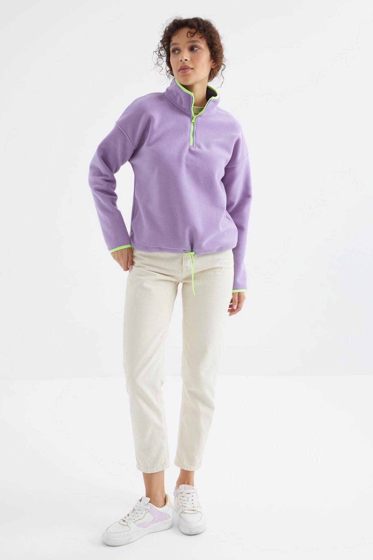 TOMMY Oversized Plush Half-zip Sweatshirt 2