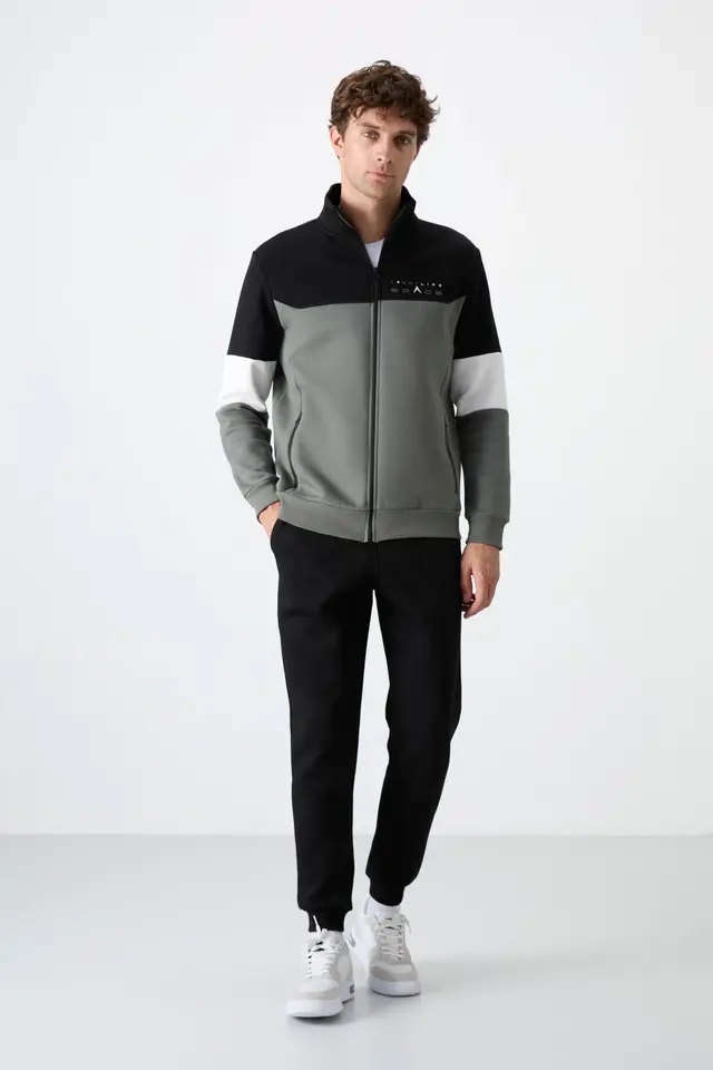 TOMMY Men's Color-Blocked Zip Sweatshirt And Pants Set