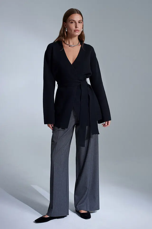 DILVIN Women's Acrylic Wool Blend Cardigan