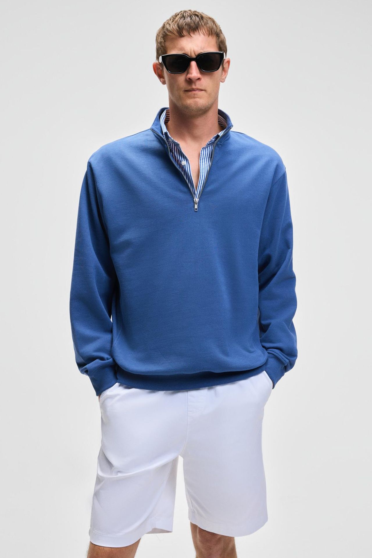 GRIMELANGE Yarım Fermuarlı Yarım Balıkçı Yaka Sweatshirt 1