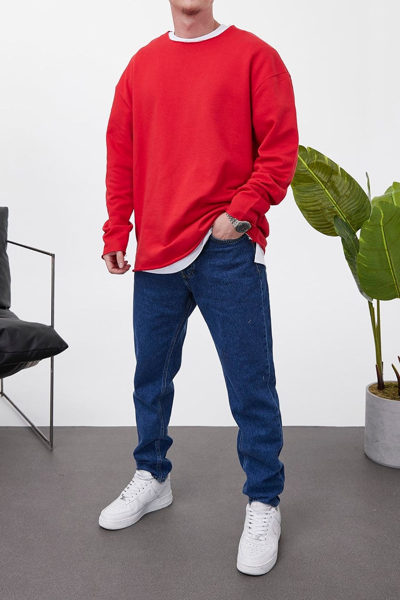 NOMARC Rahat Bisiklet Yaka Sweatshirt 2
