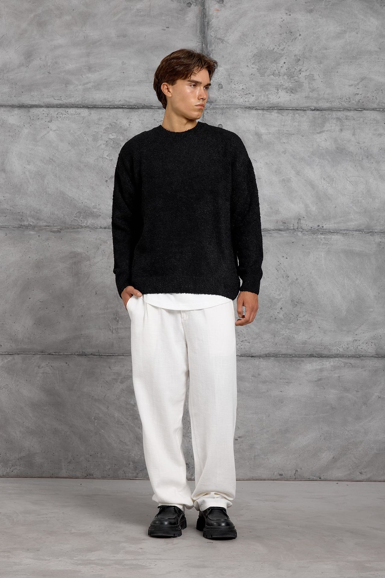 NOMARC Regular Fit Bisiklet Yaka Kazak 3
