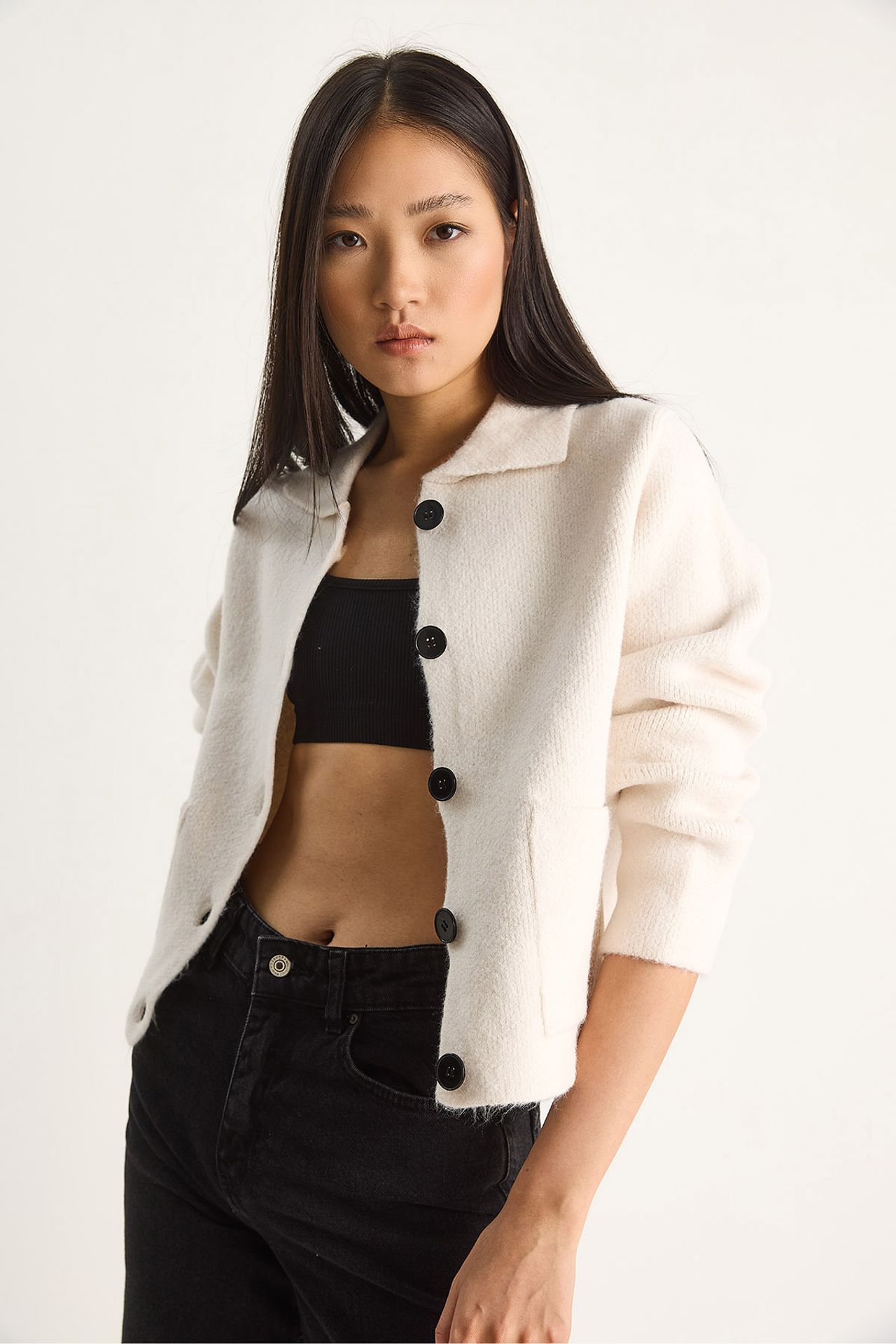 LUCCI Knit Cardigan with Pockets 5