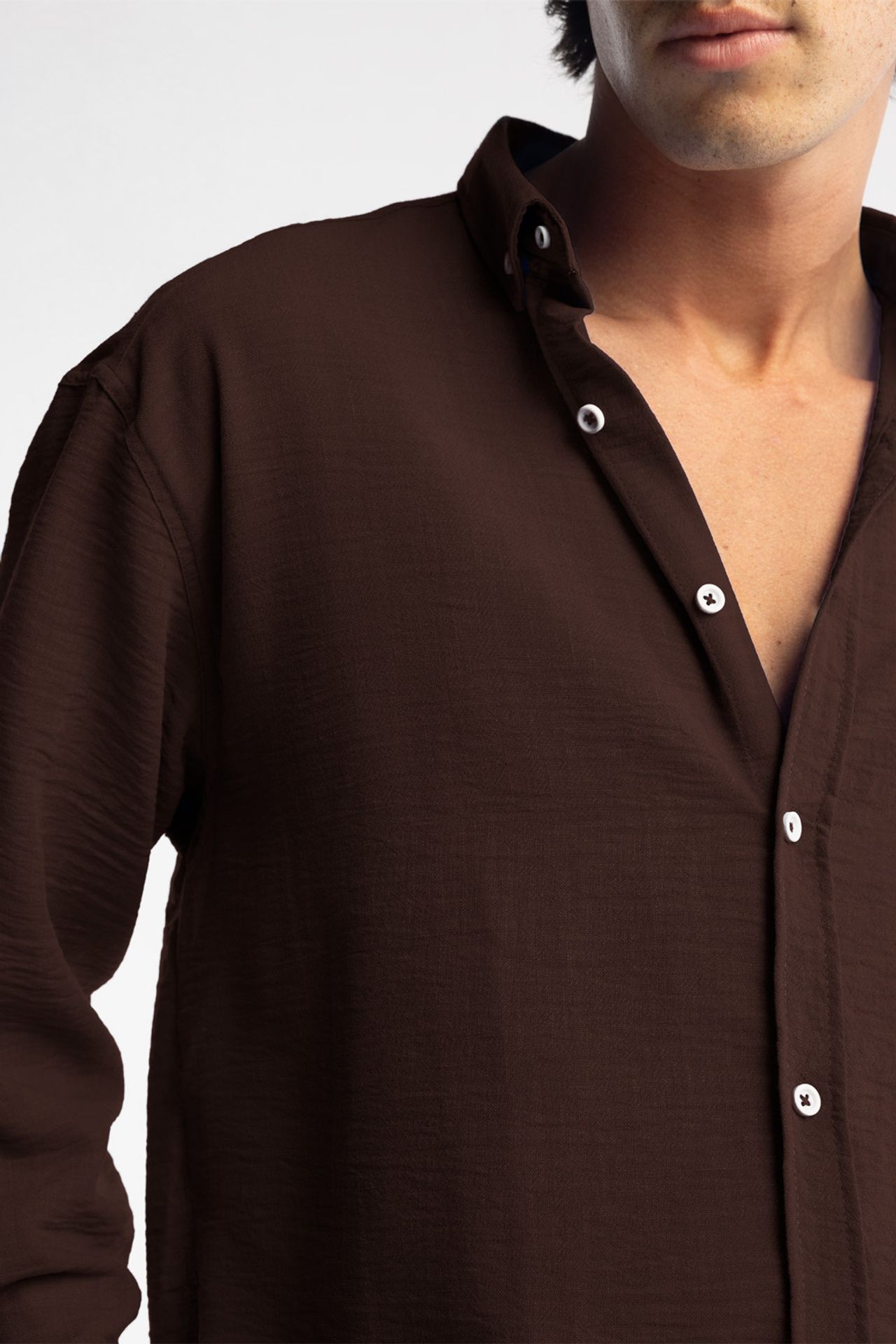 GIESTO Oversized Button-Up Long Sleeve Shirt 3