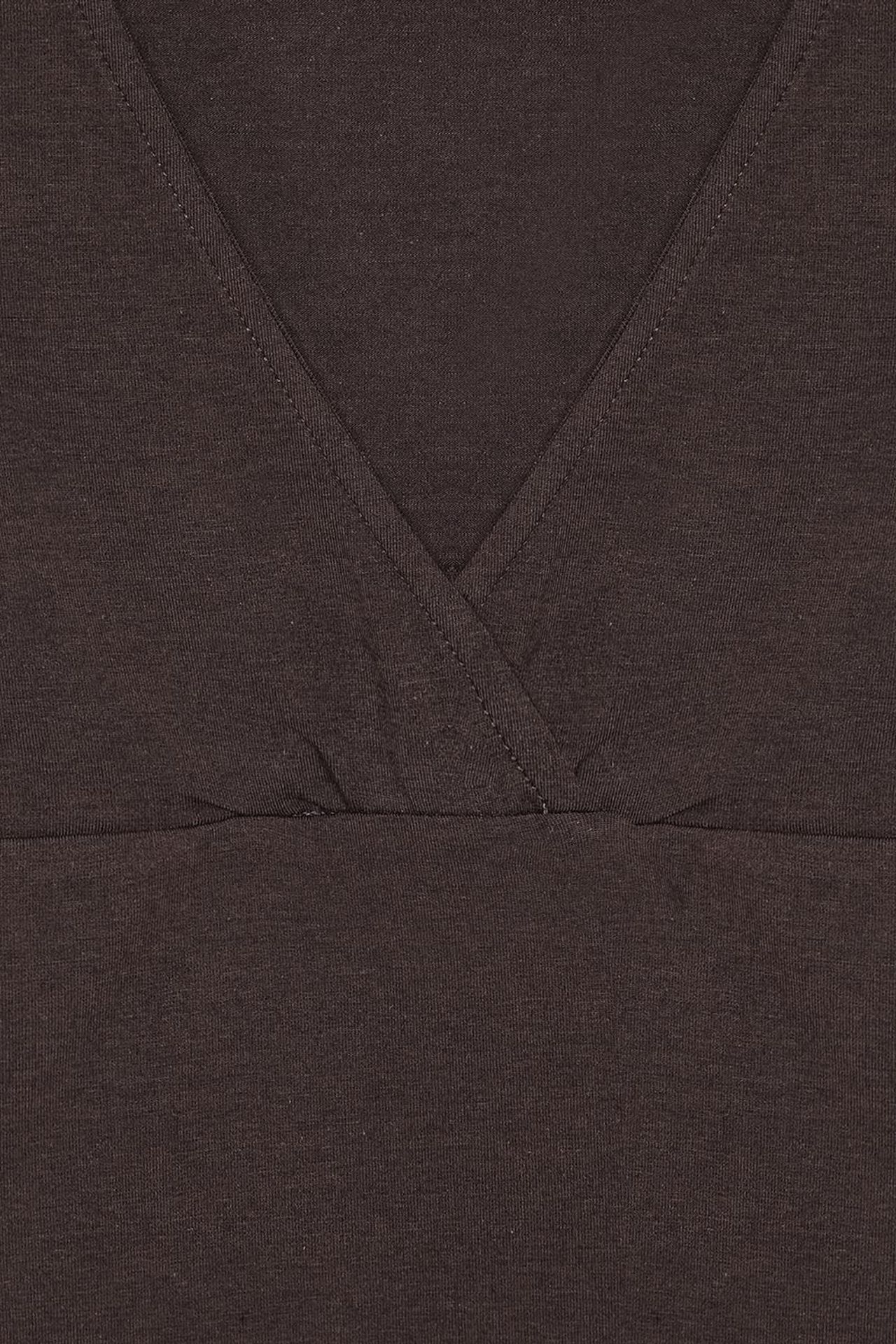 DILVIN Fitted V-Neck Short-Sleeve T-Shirt 7