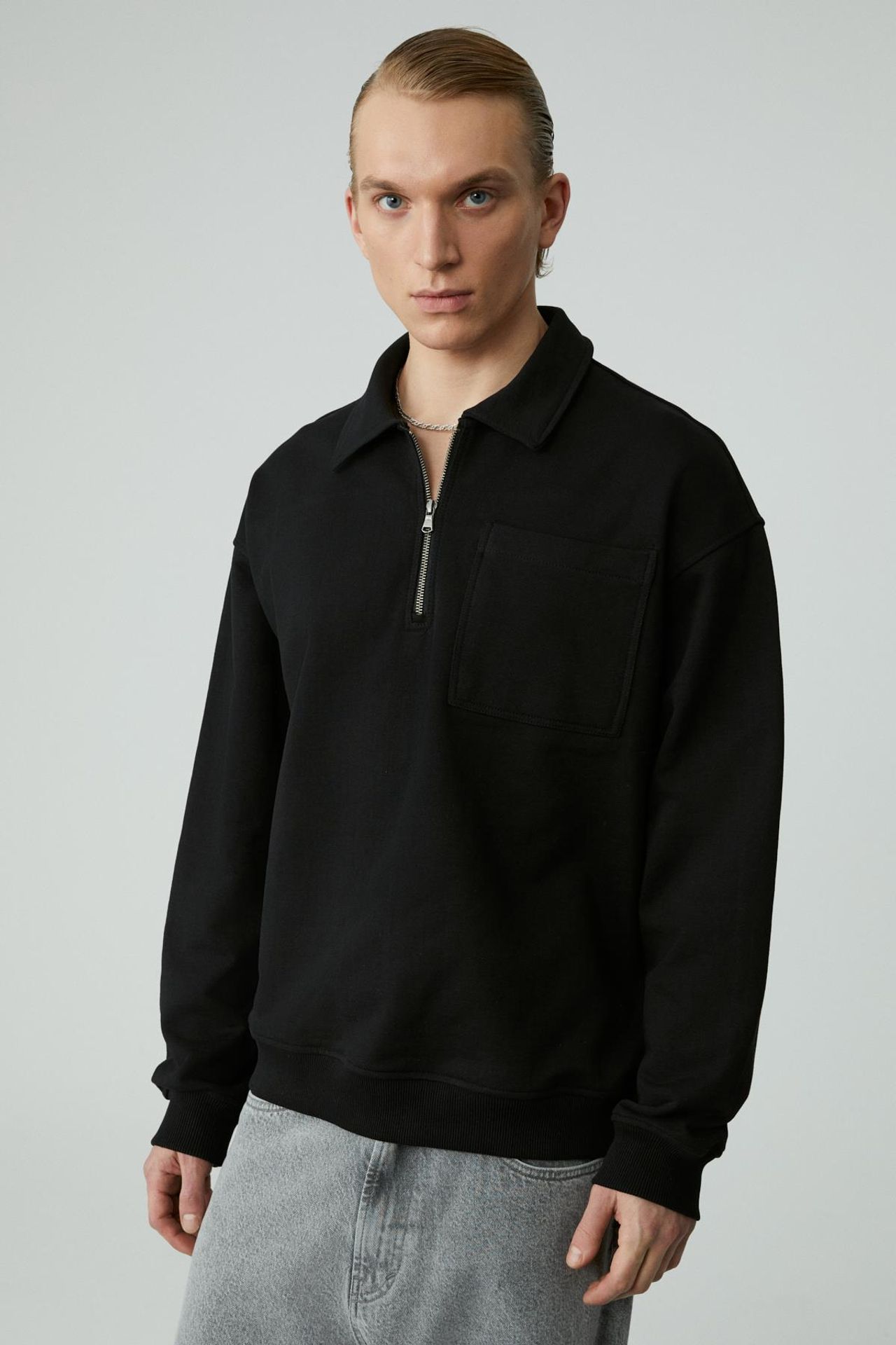 GRIMELANGE Yarım Fermuarlı Sweatshirt 4