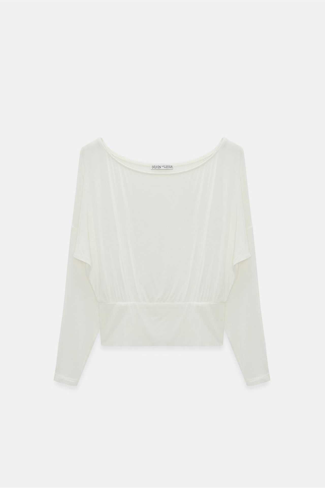 DILVIN Women's Relaxed Boat Neck Long Sleeve Blouse 6