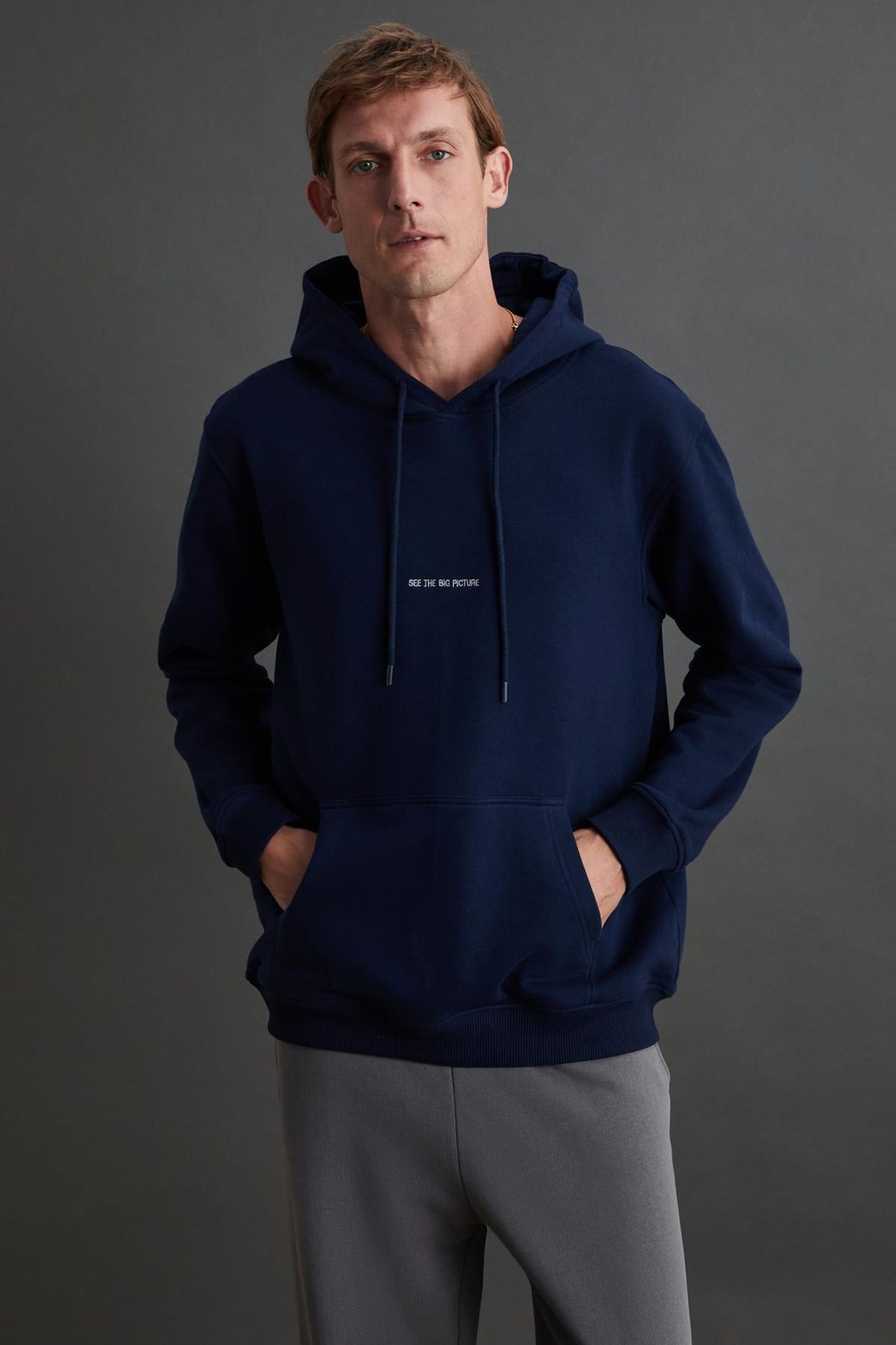 GRIMELANGE Kapüşonlu Cepli Büzgülü Sweatshirt 1