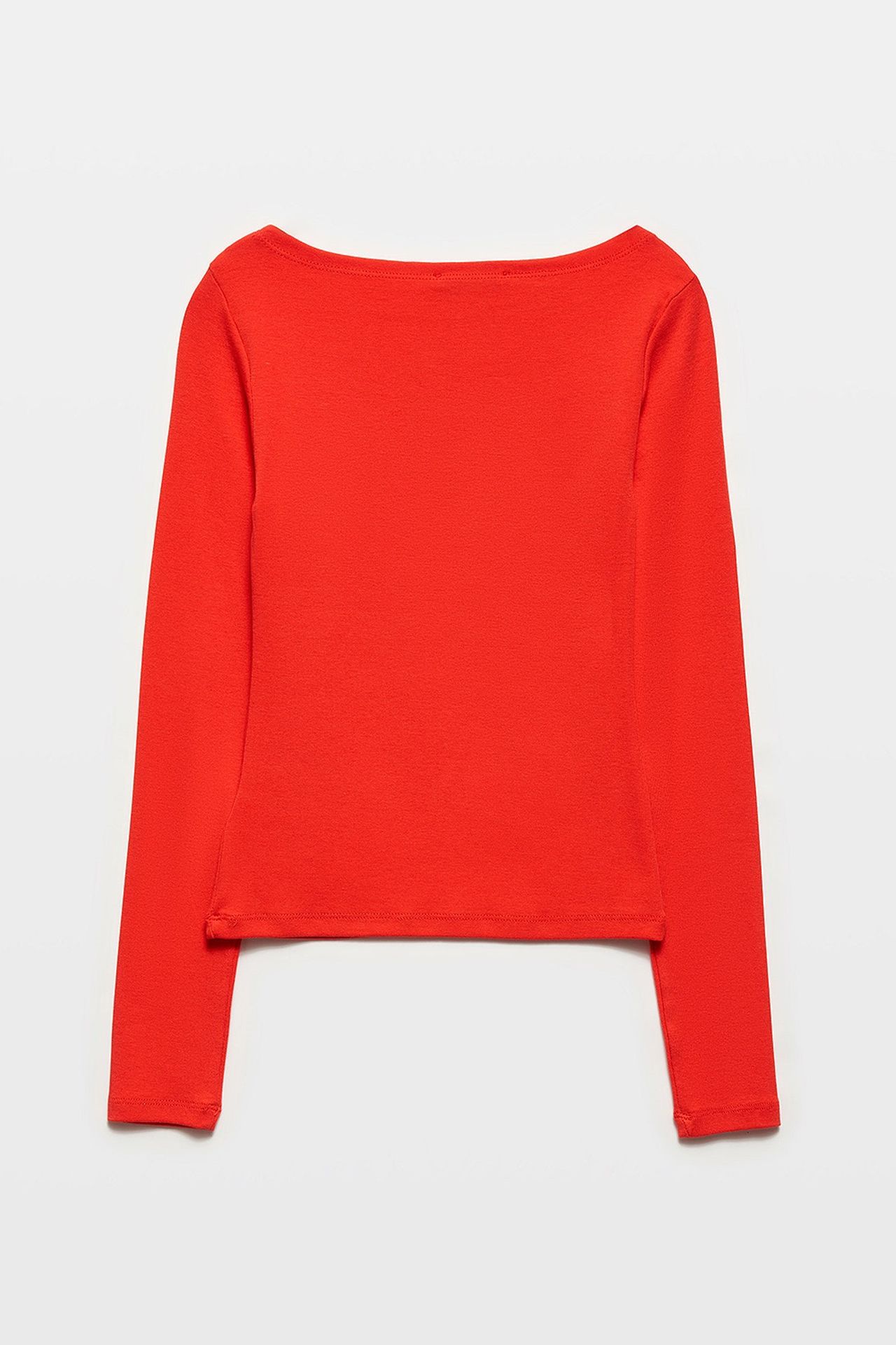 DILVIN Women’s Slim-fit Boat Neck Long-sleeve Blouse 2