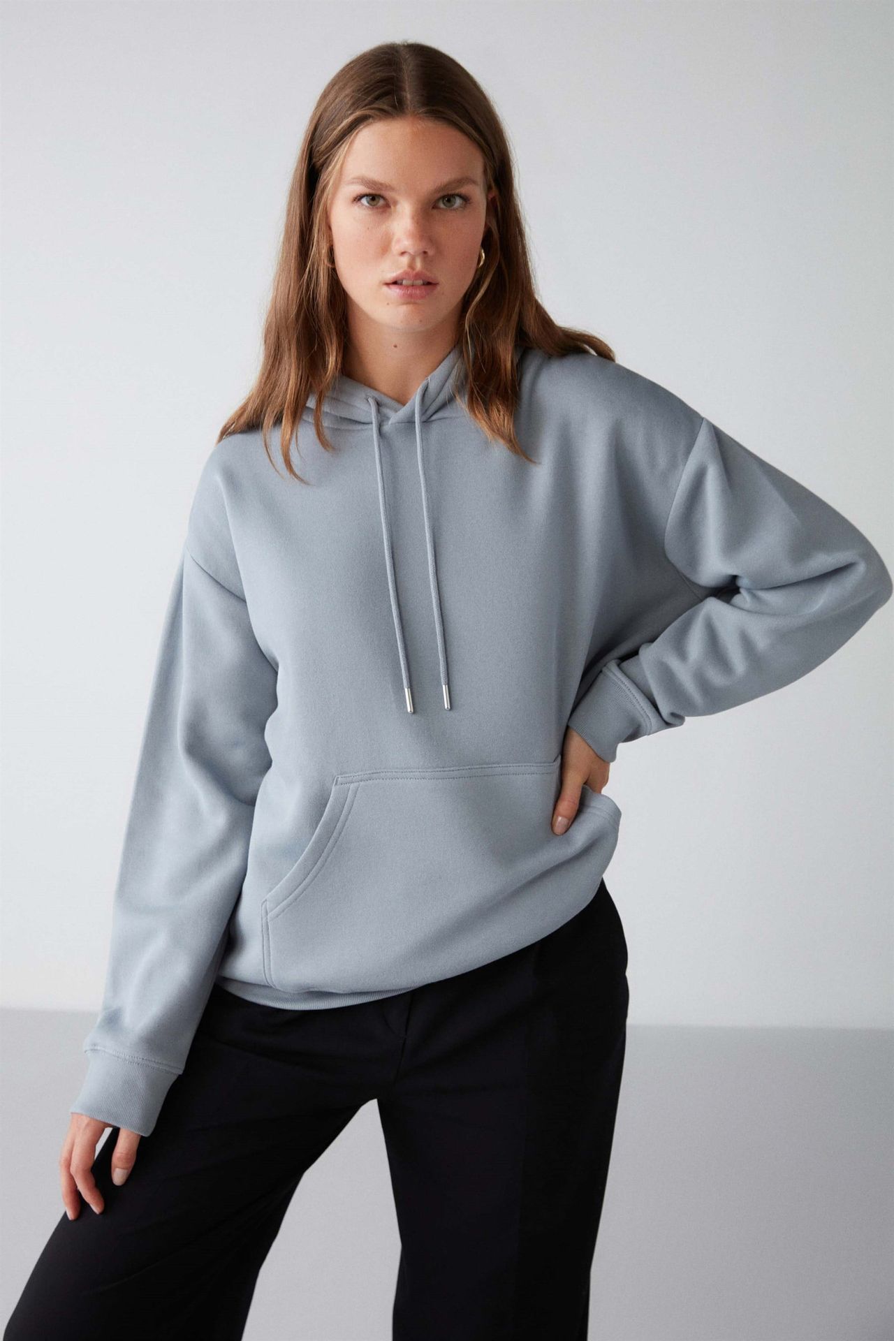 GRIMELANGE Hooded Relaxed Pocket Sweatshirt 5