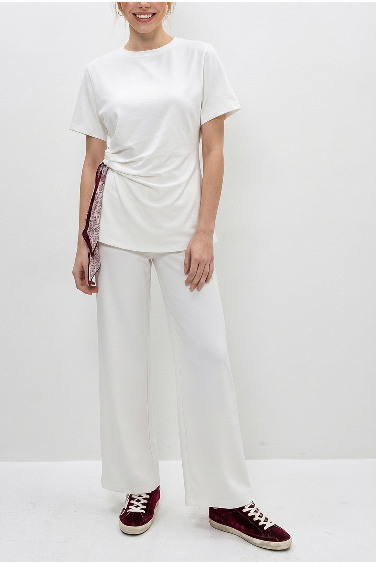 LUCCI Crew Neck T-Shirt and Wide Leg Trousers Set 5