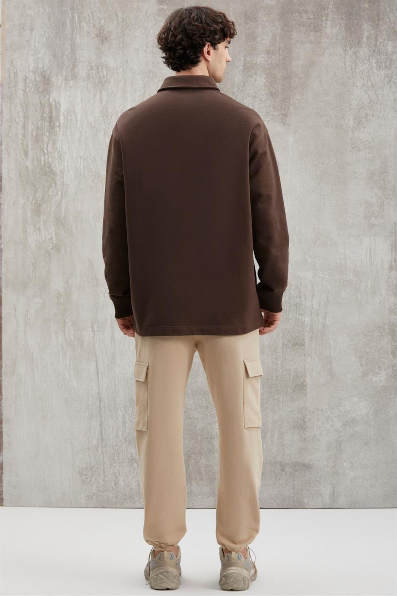 GRIMELANGE Polo Yaka Fitilli Sweatshirt 6