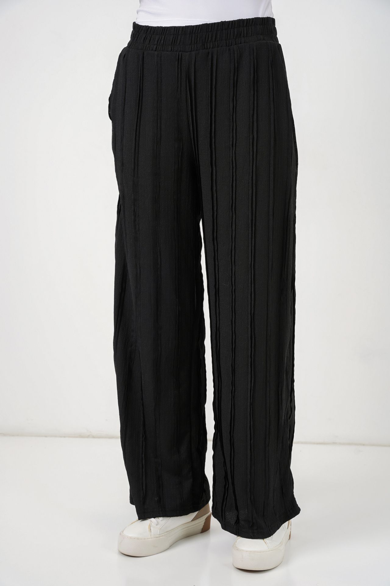 BDART Wide Leg Textured Pull-On Trousers 4