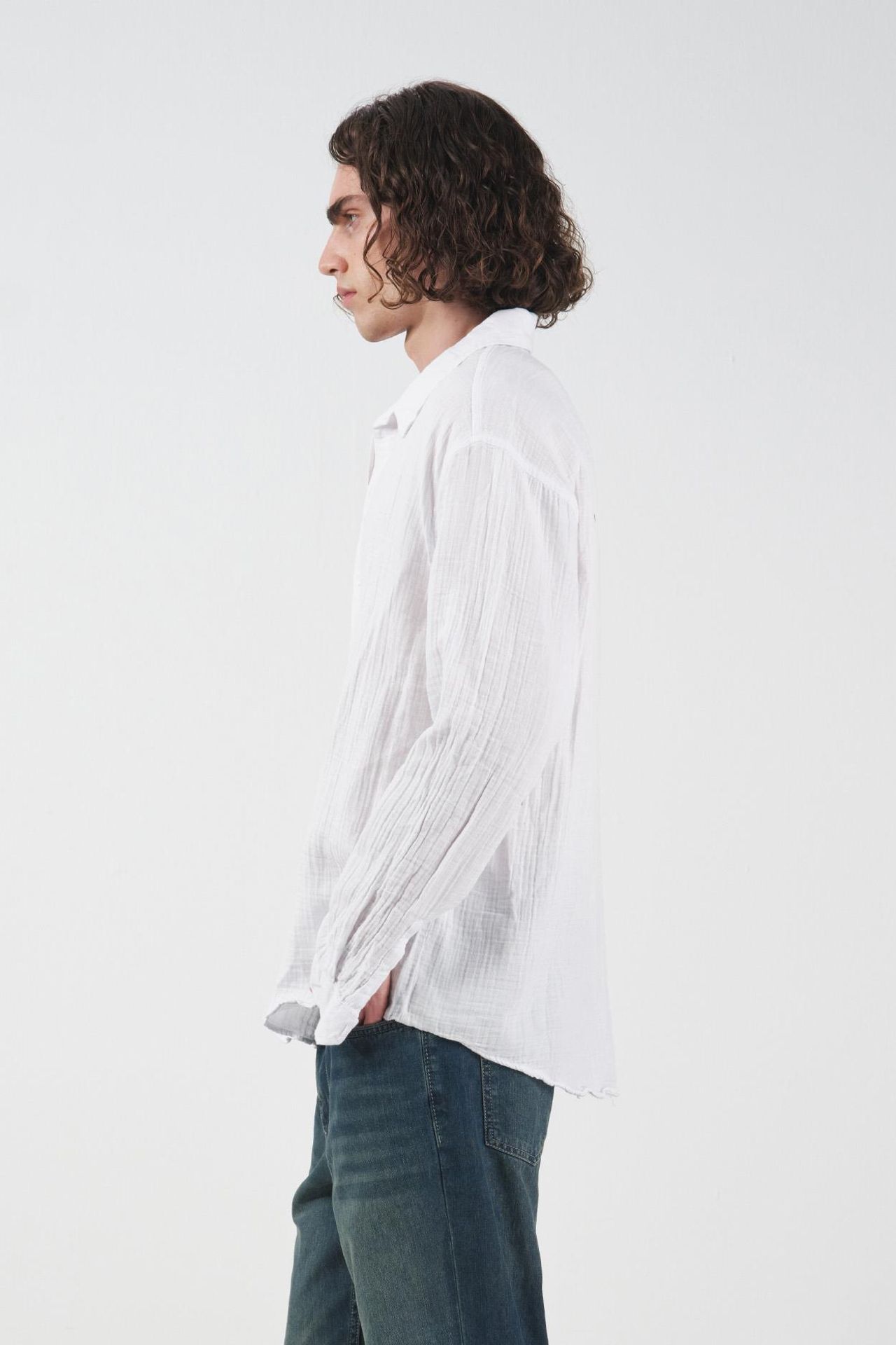 GIESTO Relaxed Fit Textured Long Sleeve Shirt 4