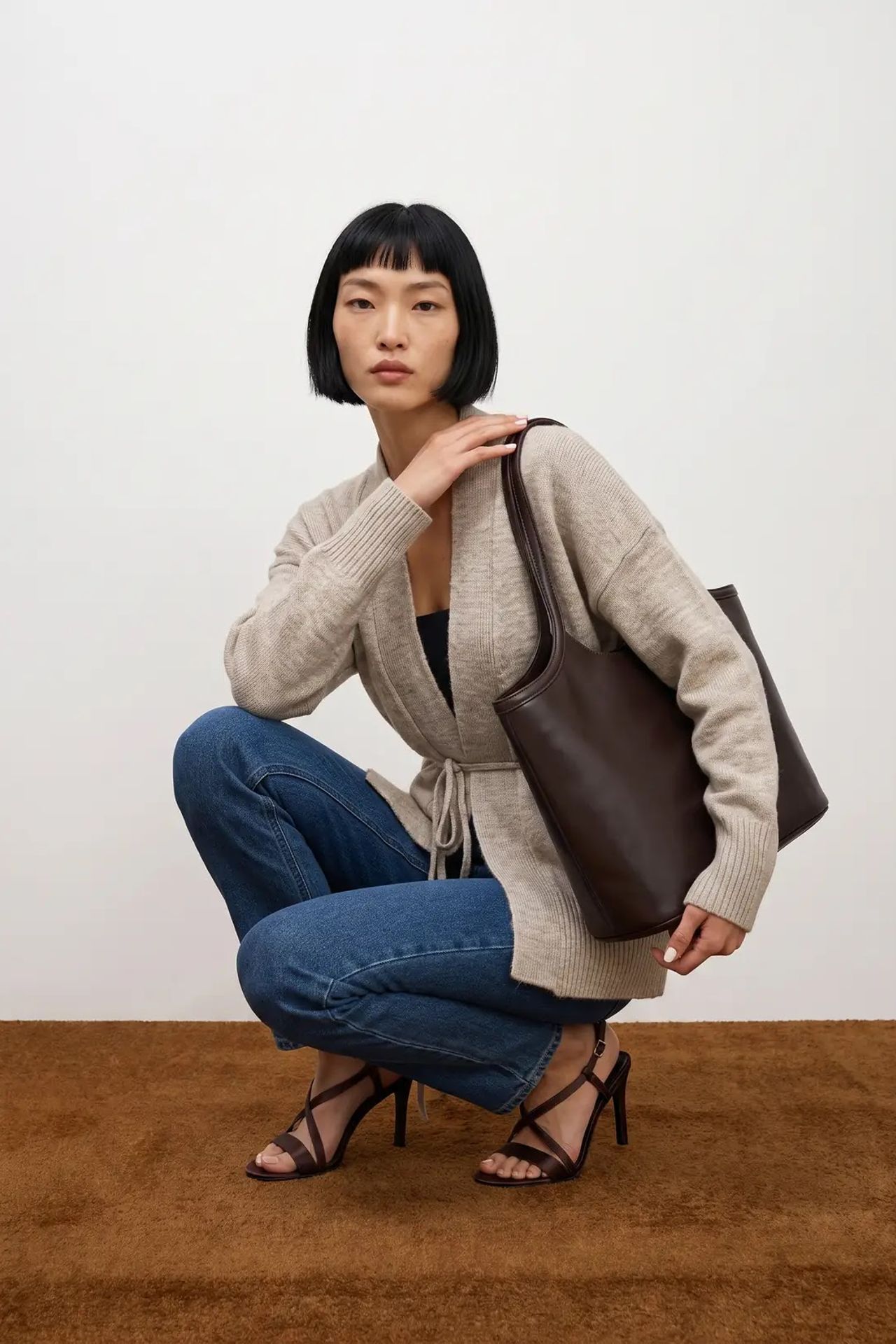 MY FASHION Normal Kesim Açık Ön Örgü Hırka 3