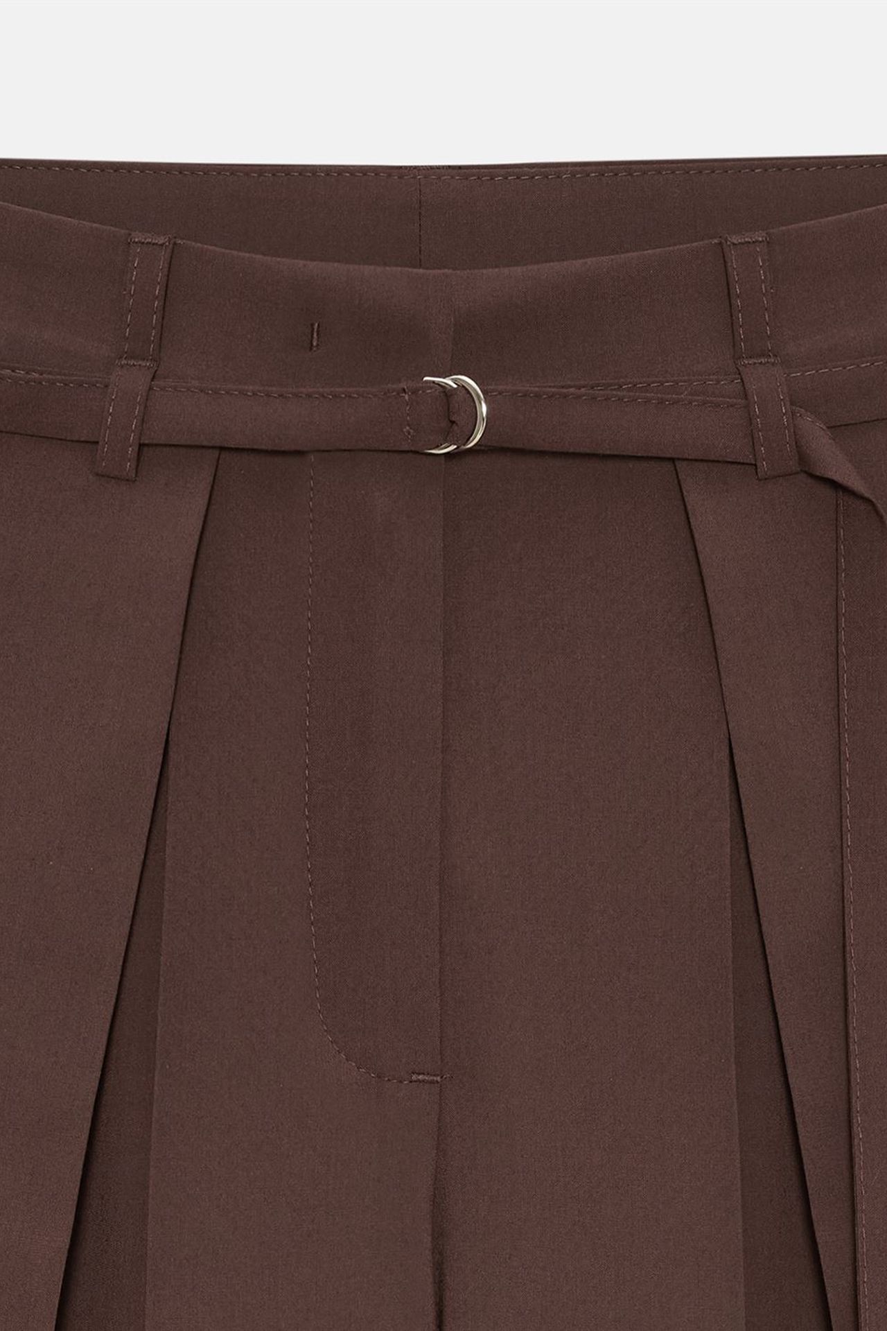 DILVIN Wide-Leg Pleated Trousers 7