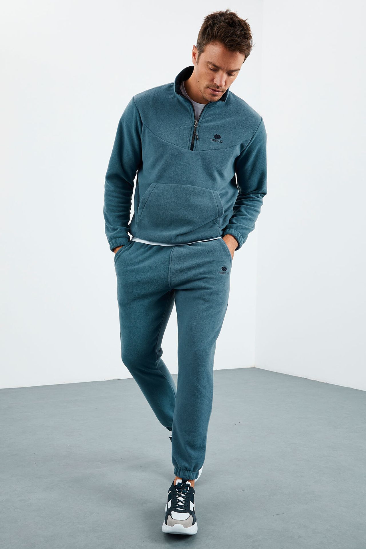 TOMMY Men's Two-piece Plush Tracksuit 1