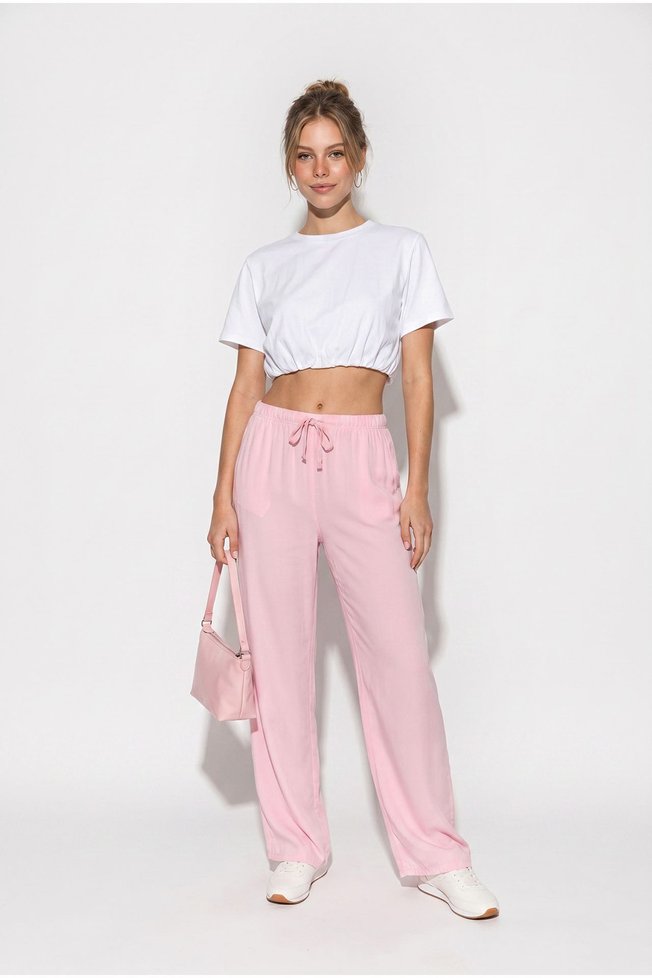 LUCCI Wide-leg Lyocell Trousers 4