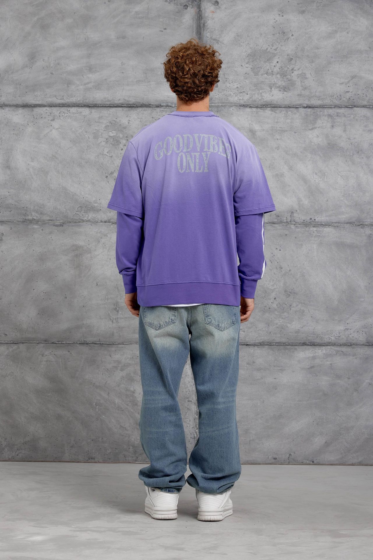 NOMARC Baskılı Geniş Kesim Bisiklet Yaka Sweatshirt 6