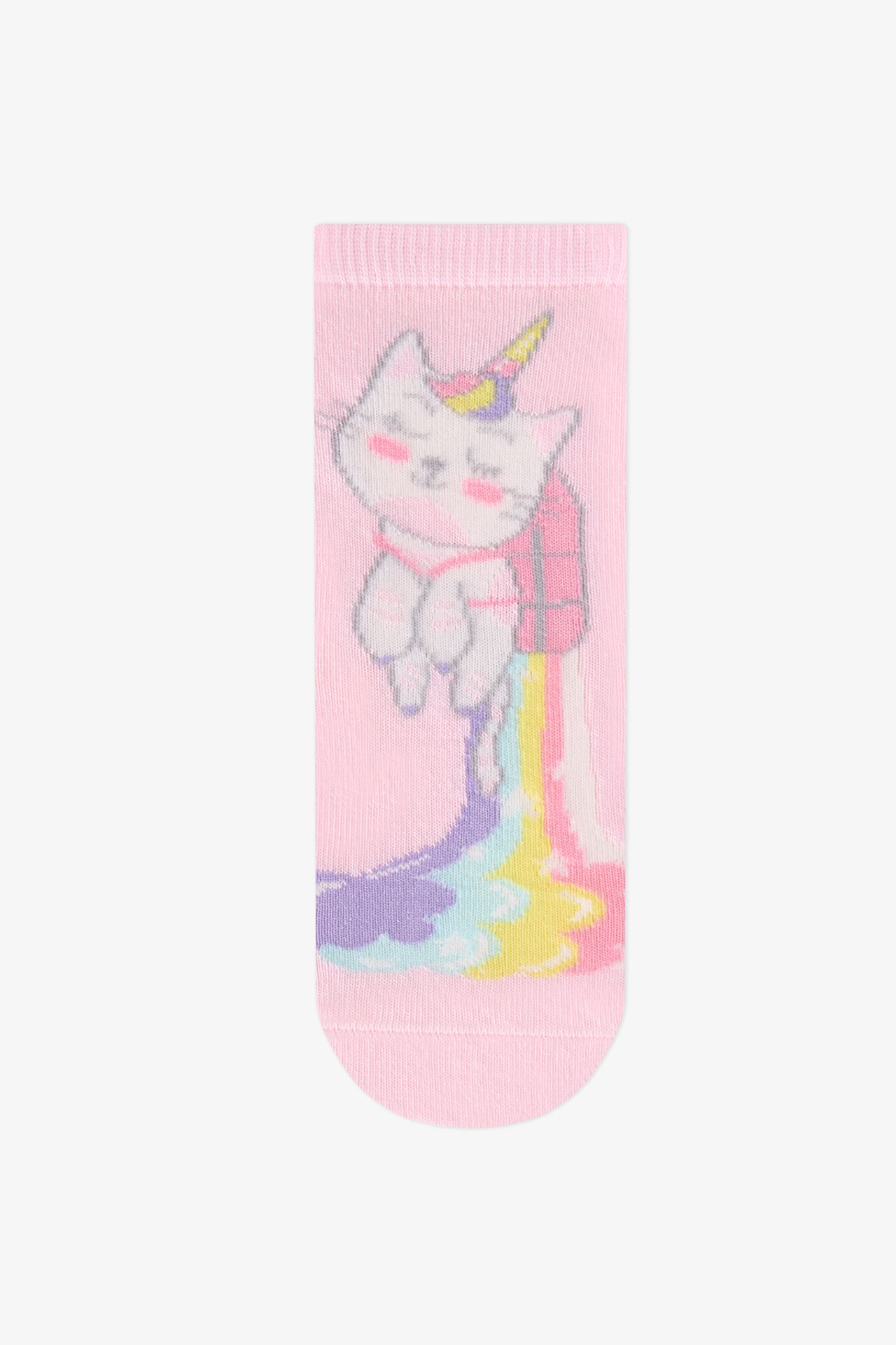PENTI Girls' Caticorn Galaxy Unicorn Patterned 2-Pack Crew Socks 4