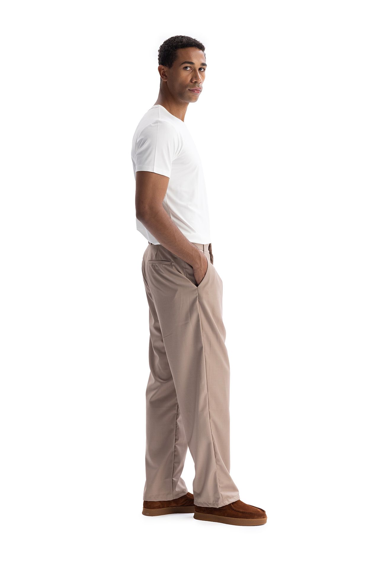 GIESTO Pleated Straight Leg Pants 3