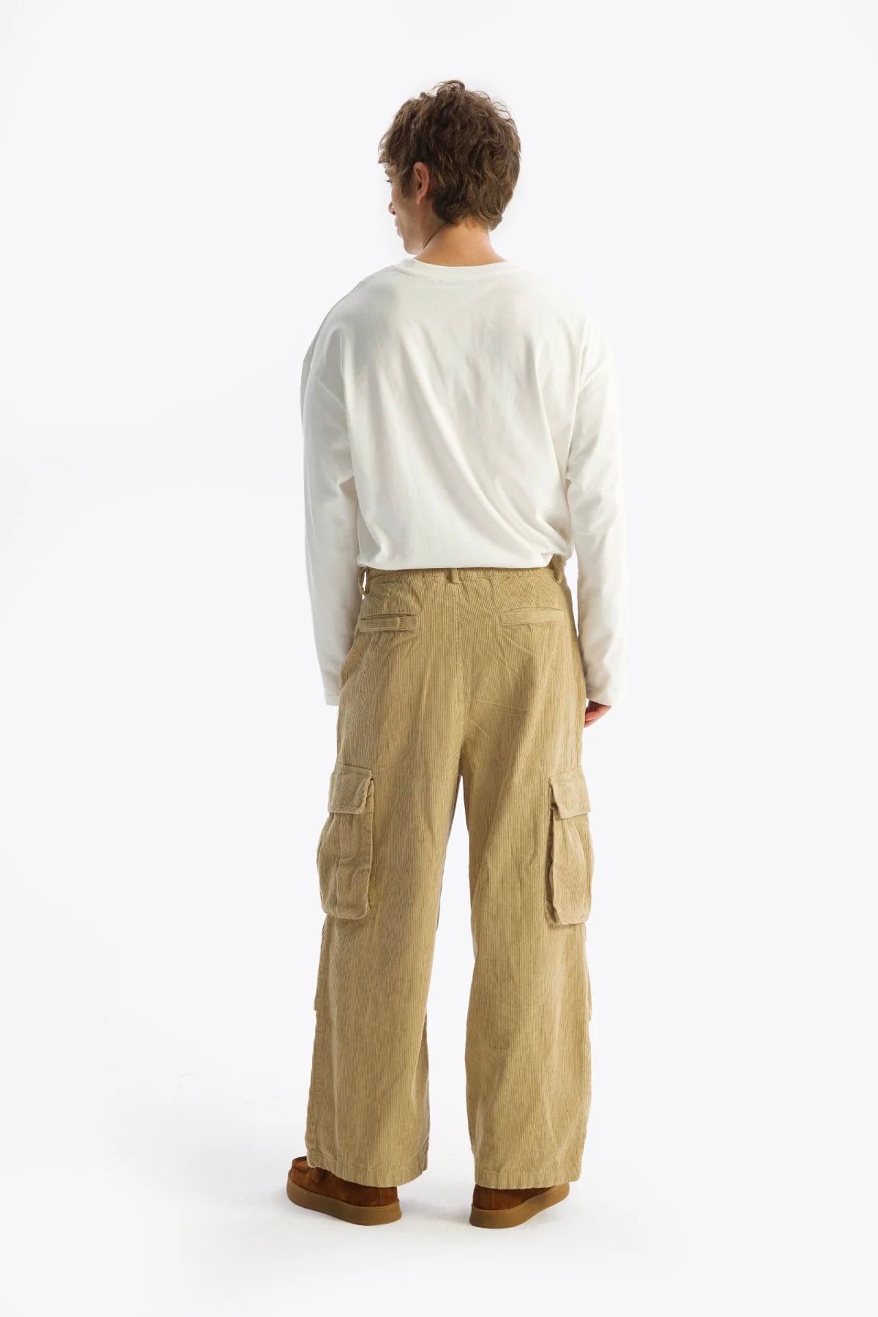 GIESTO Men's Cotton Gabardine Wide-Leg Pants 4