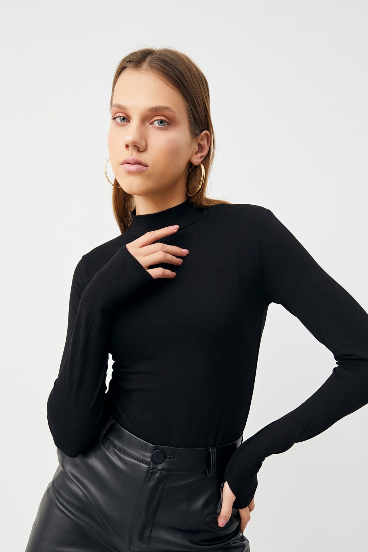 BIPANTOLON Kadın 2'li Cut Out Detaylı Yarım Balıkçı Yaka Body 2