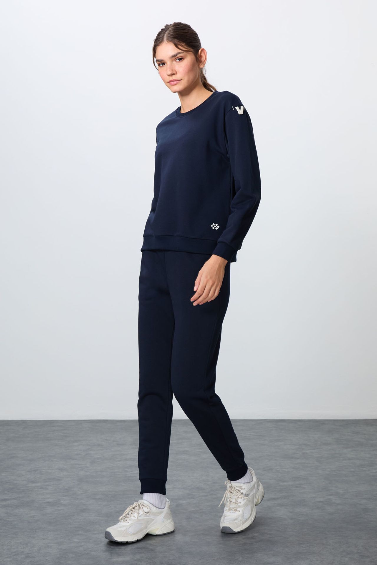 TOMMY Oversized Ribbed Sweatshirt And Pants Set 1