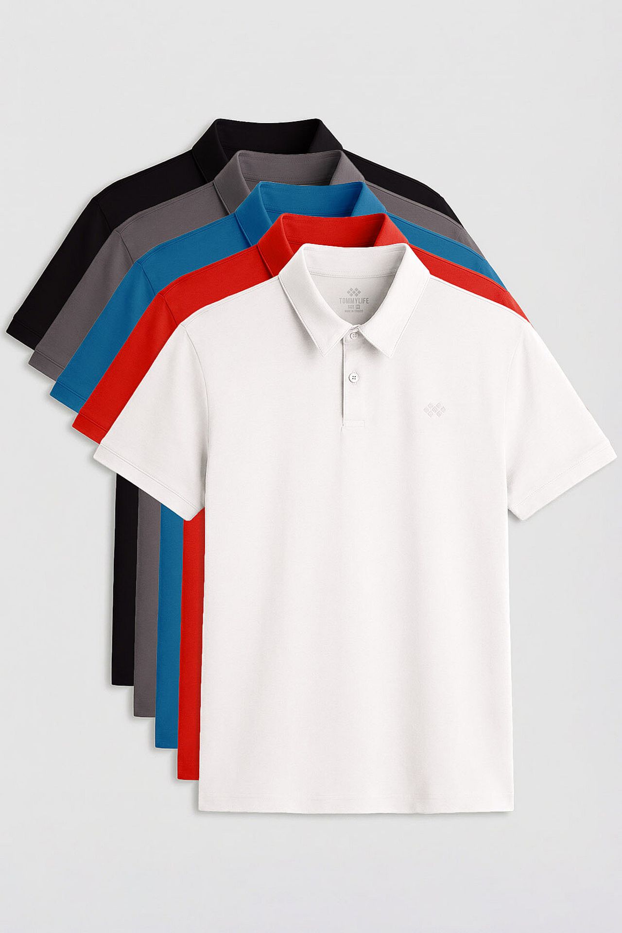 TOMMY Men's Cotton-Blend Polo T-Shirt 1