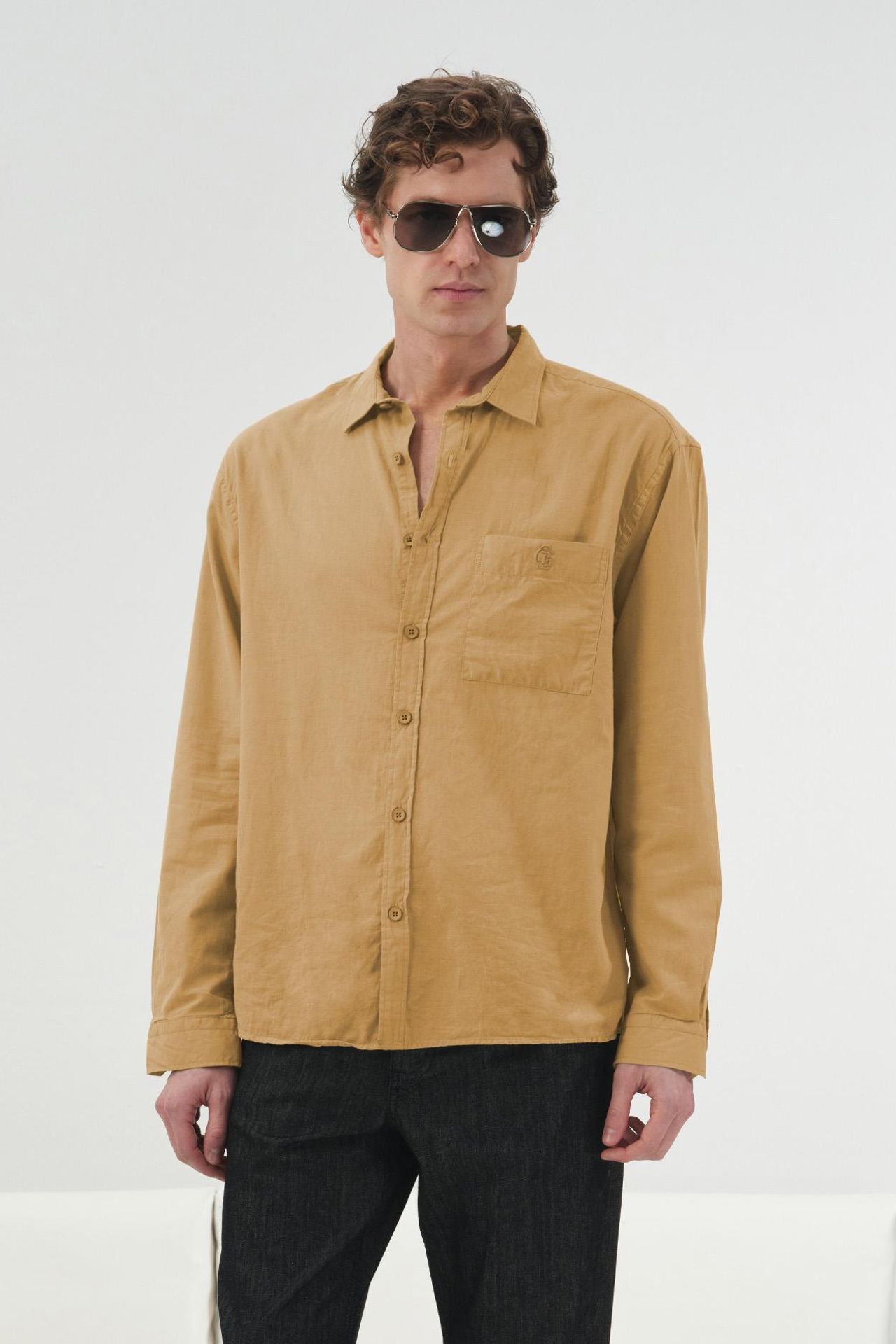 GIESTO Men’s Cotton Poplin Long-Sleeve Shirt 2