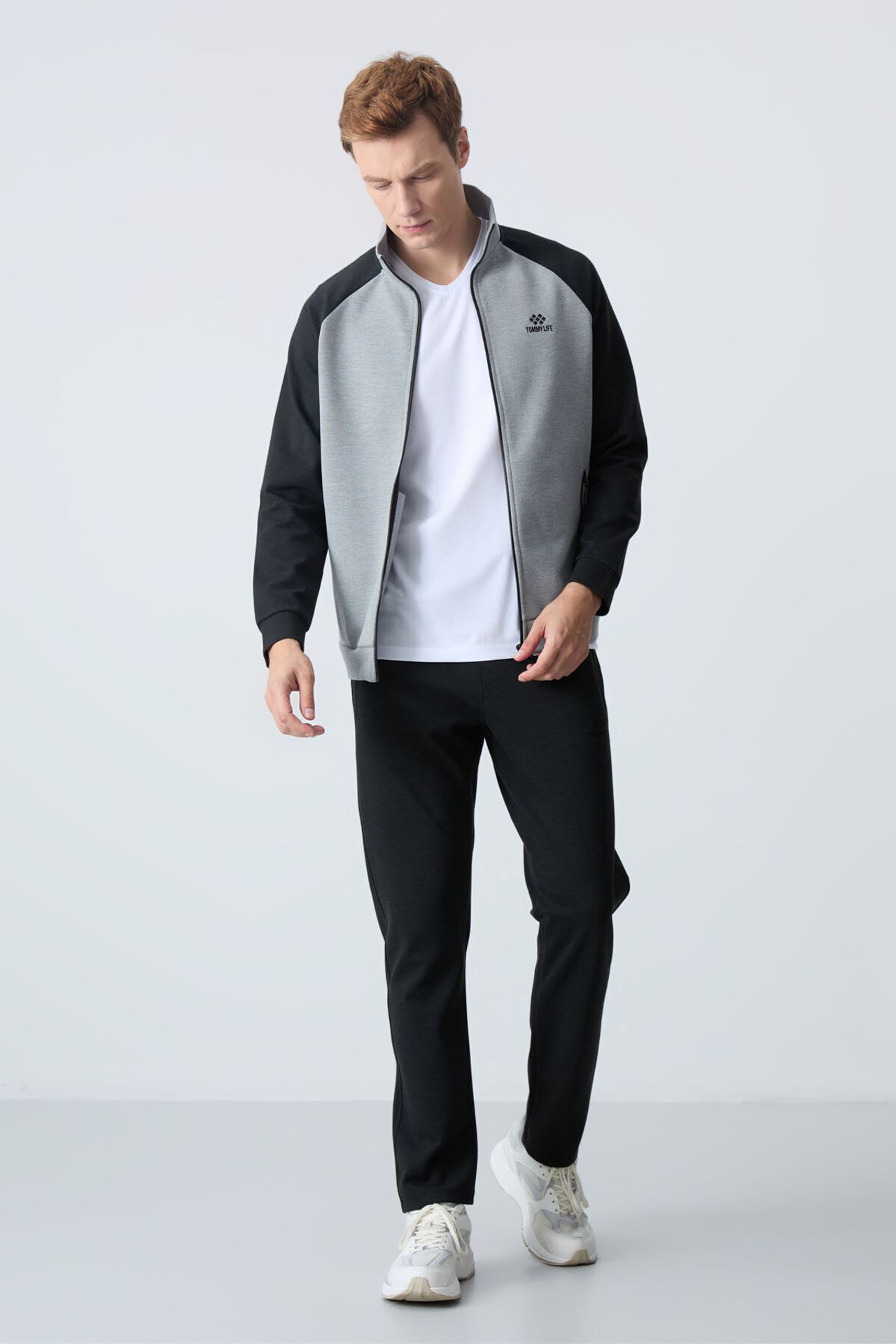 TOMMY Men's Color-blocked Knit Active Set 6