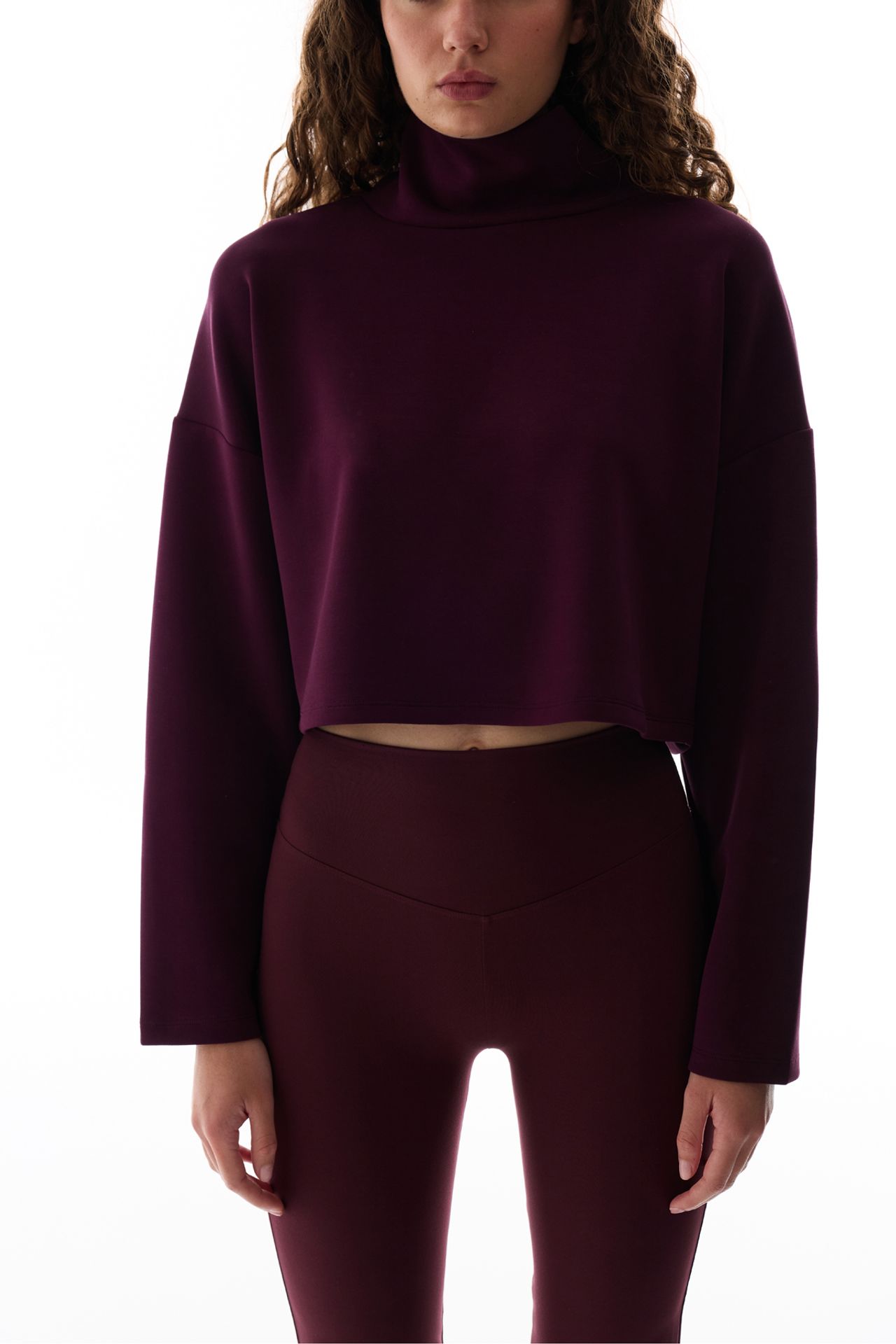 PENTI Women's Modal Turtleneck Long Sleeve Blouse 3