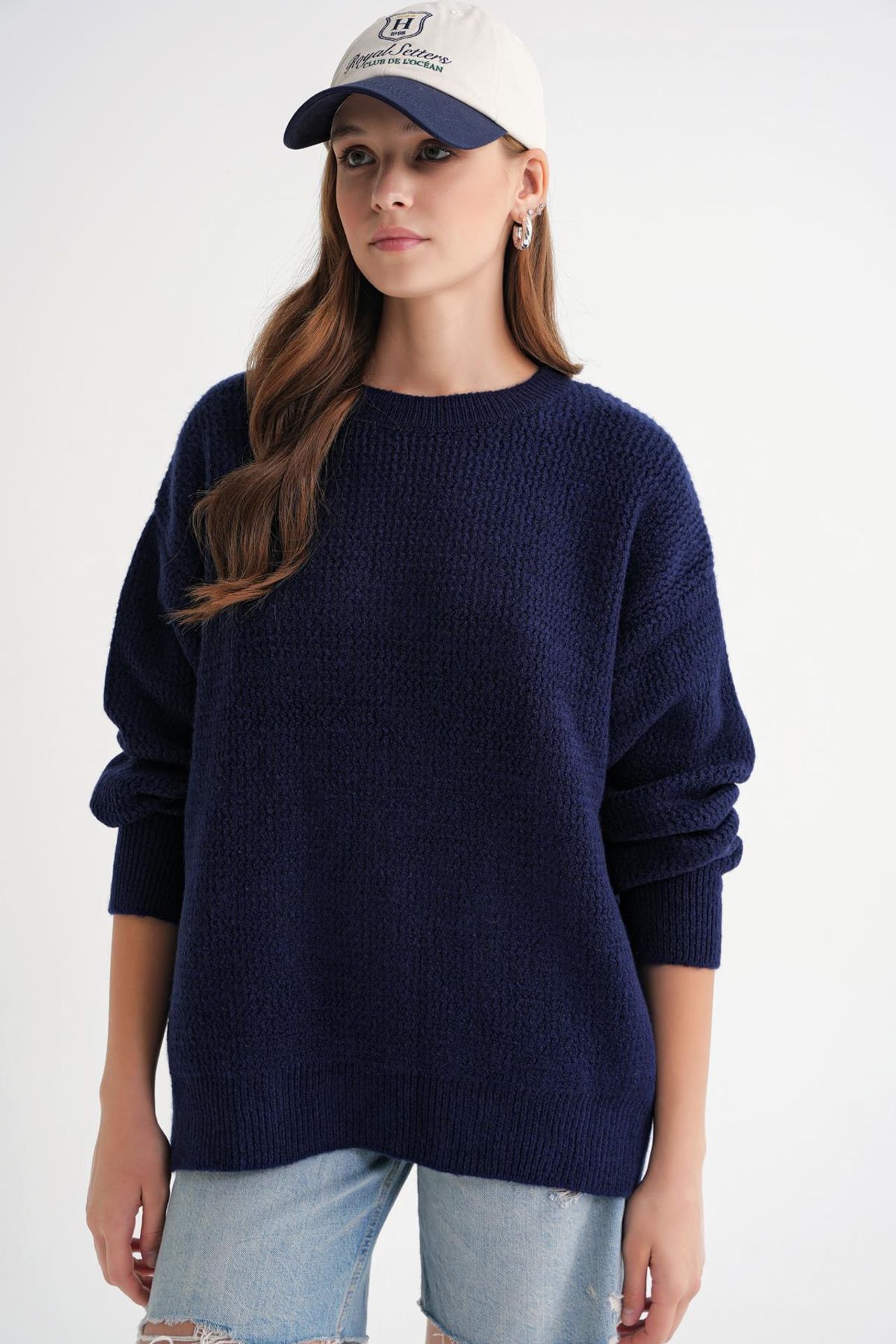 Mixray Long Sleeve Ribbed Knit Sweater 3