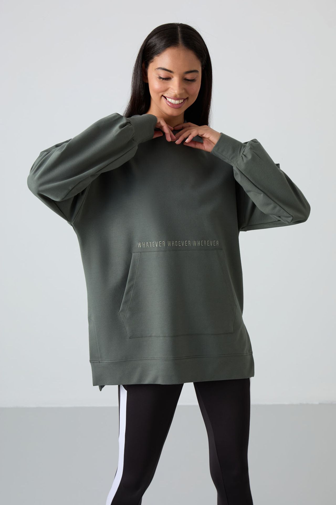 TOMMY Oversized Printed Hooded Sweatshirt 5
