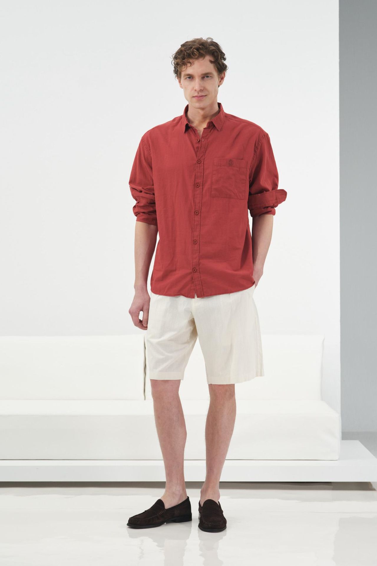GIESTO Erkek Regular Fit Pamuklu Poplin Gömlek 2