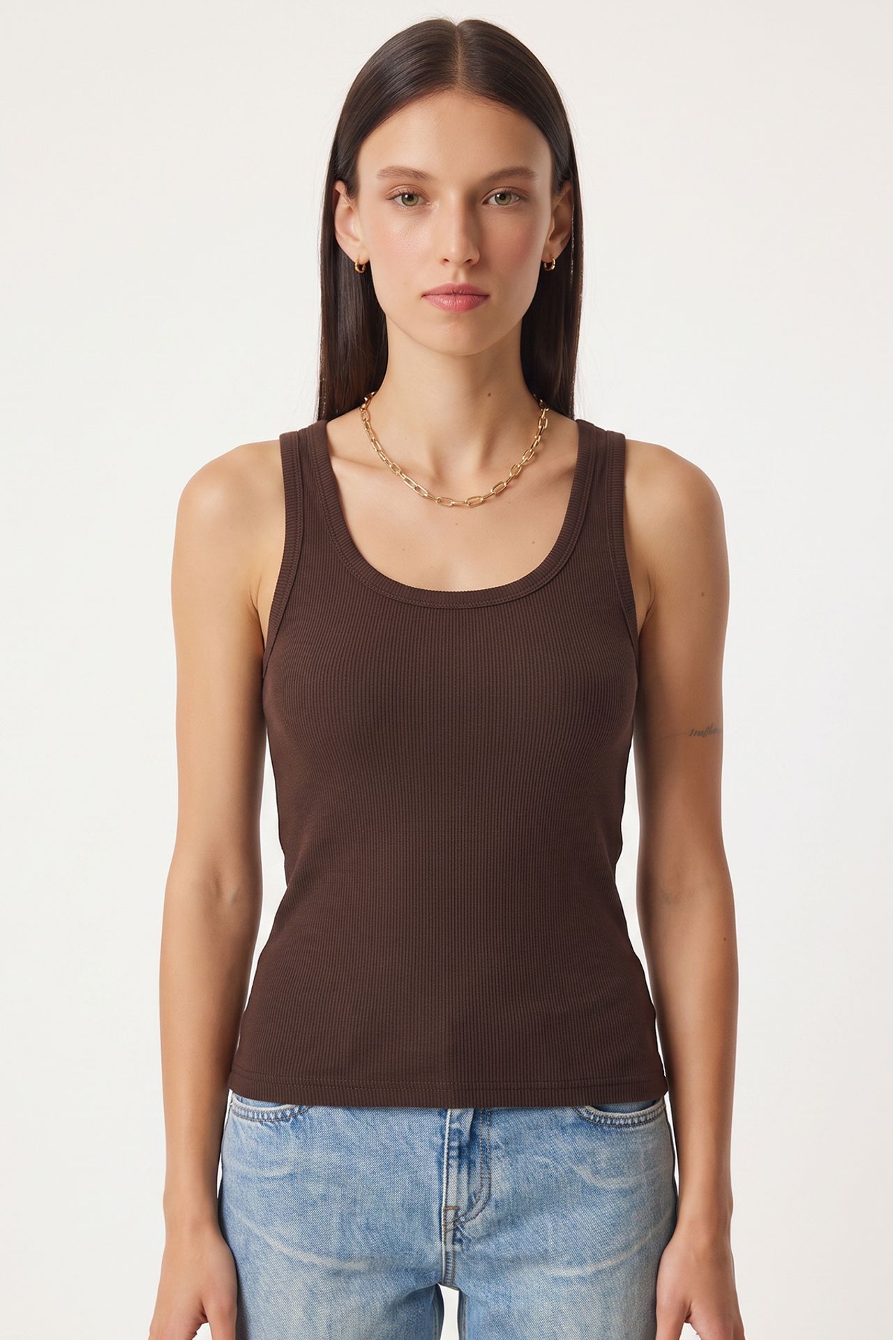 ISTANBUL 3-Pack Ribbed Cotton Cami Tops 3