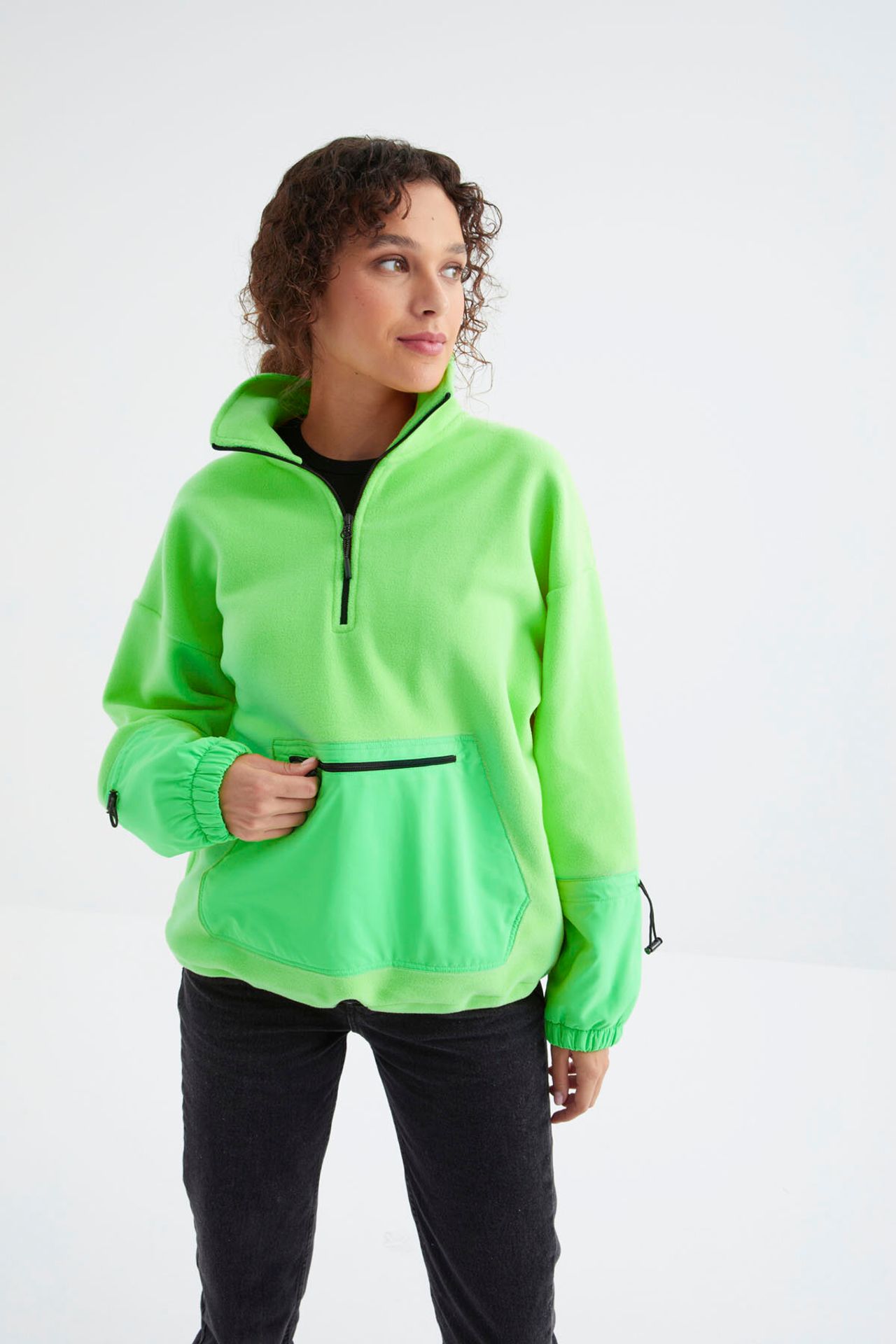 TOMMY Oversized Plush Half-Zip Sweatshirt 2