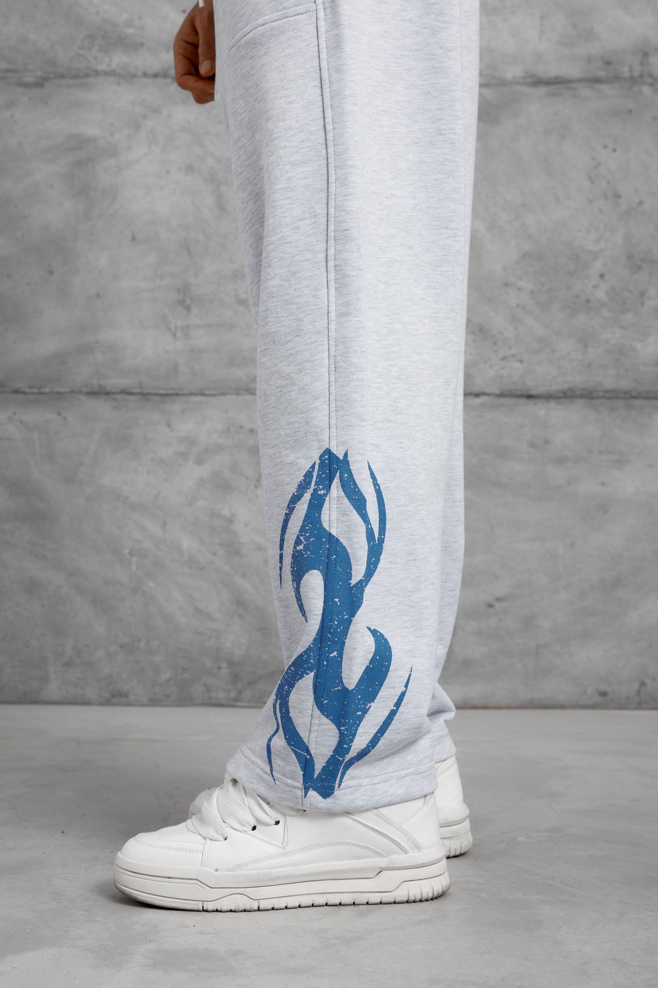 NOMARC Desenli Geniş Paça Büzgü İpli Jogger 4